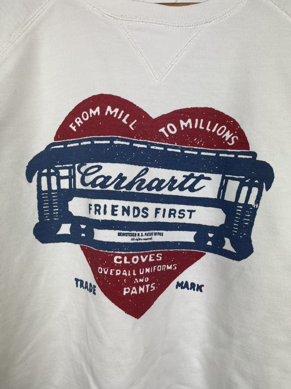 Carhartt Carhartt Union Made Heart Logo Sweatshirt Vintage Y2k Size US XL / EU 56 / 4 - 2 Thumbnail