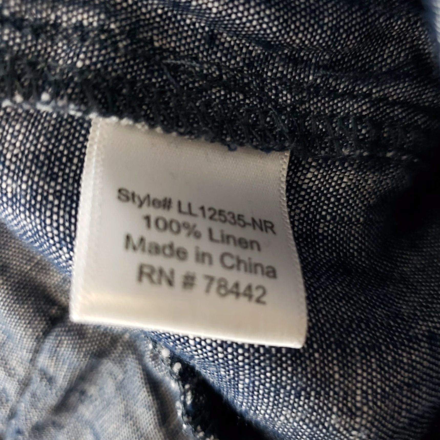 Vintage Allen Allen Womens Cropped Linen Pants M Blue Cuffed Drawstring Size 32" / US 10 / IT 46 - 7 Thumbnail