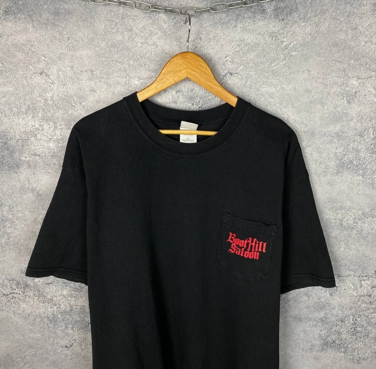 Vintage Boot Hill Saloon Tee Men's Size XL Black Short Sleeve ` Size US XL / EU 56 / 4 - 3 Thumbnail
