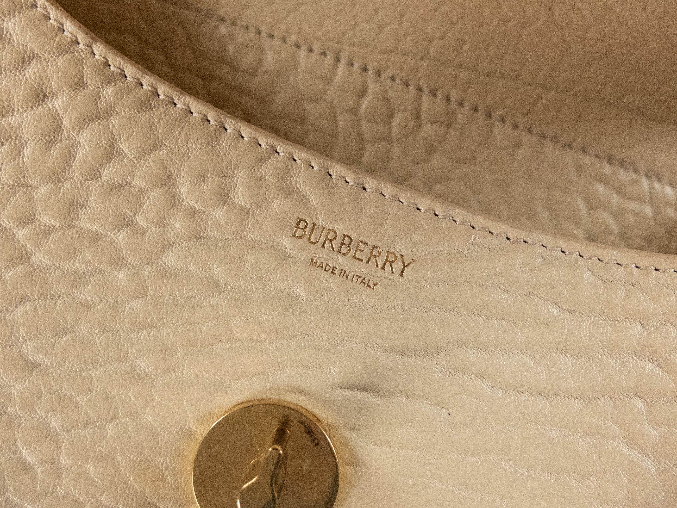 Burberry BURBERRY Chess small ecru leather crossbody bag Daniel Lee Size ONE SIZE - 18 Thumbnail