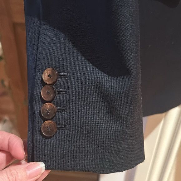 Sandro ✅SANDRO 48/M 100% wool blue blazer single breasted Size 48R - 9 Thumbnail