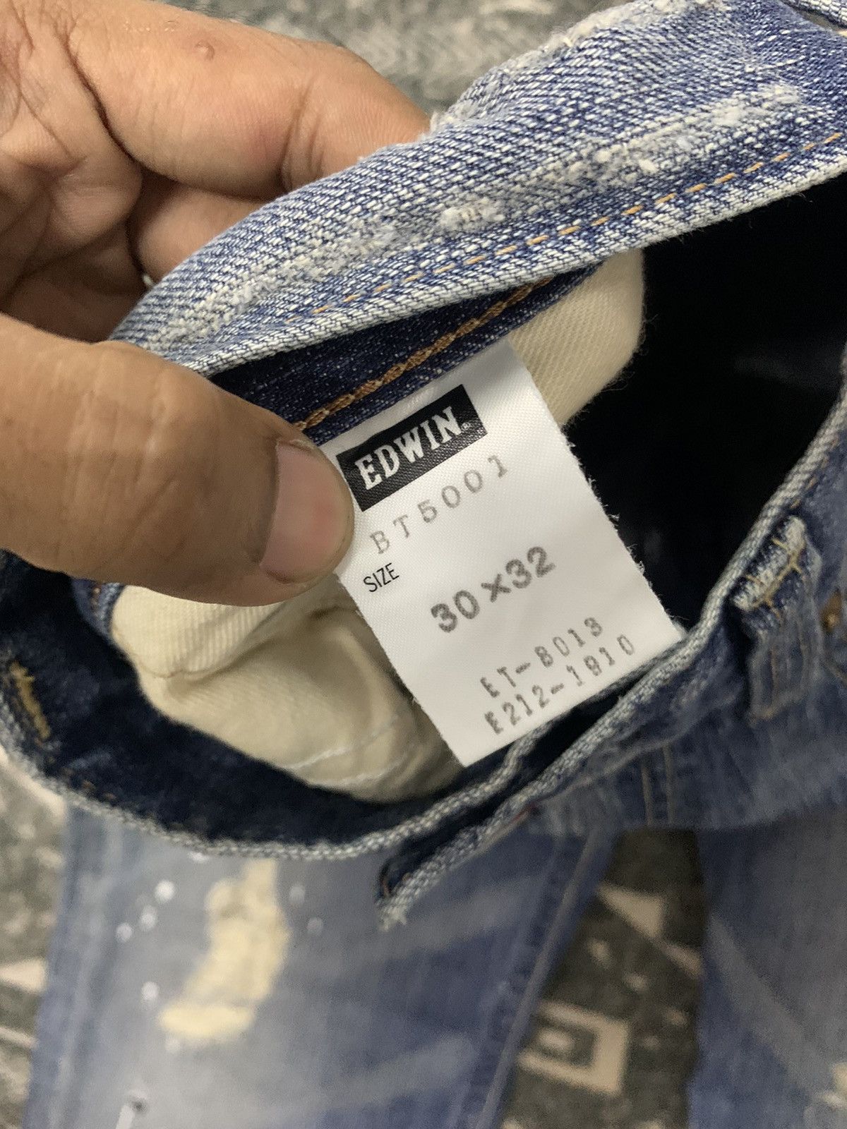 Edwin 🔥FLARE🔥EDWIN 503 BLUE TRIP DISTRESSED SPLASH PAINT Size US 32 / EU 48 - 9 Thumbnail
