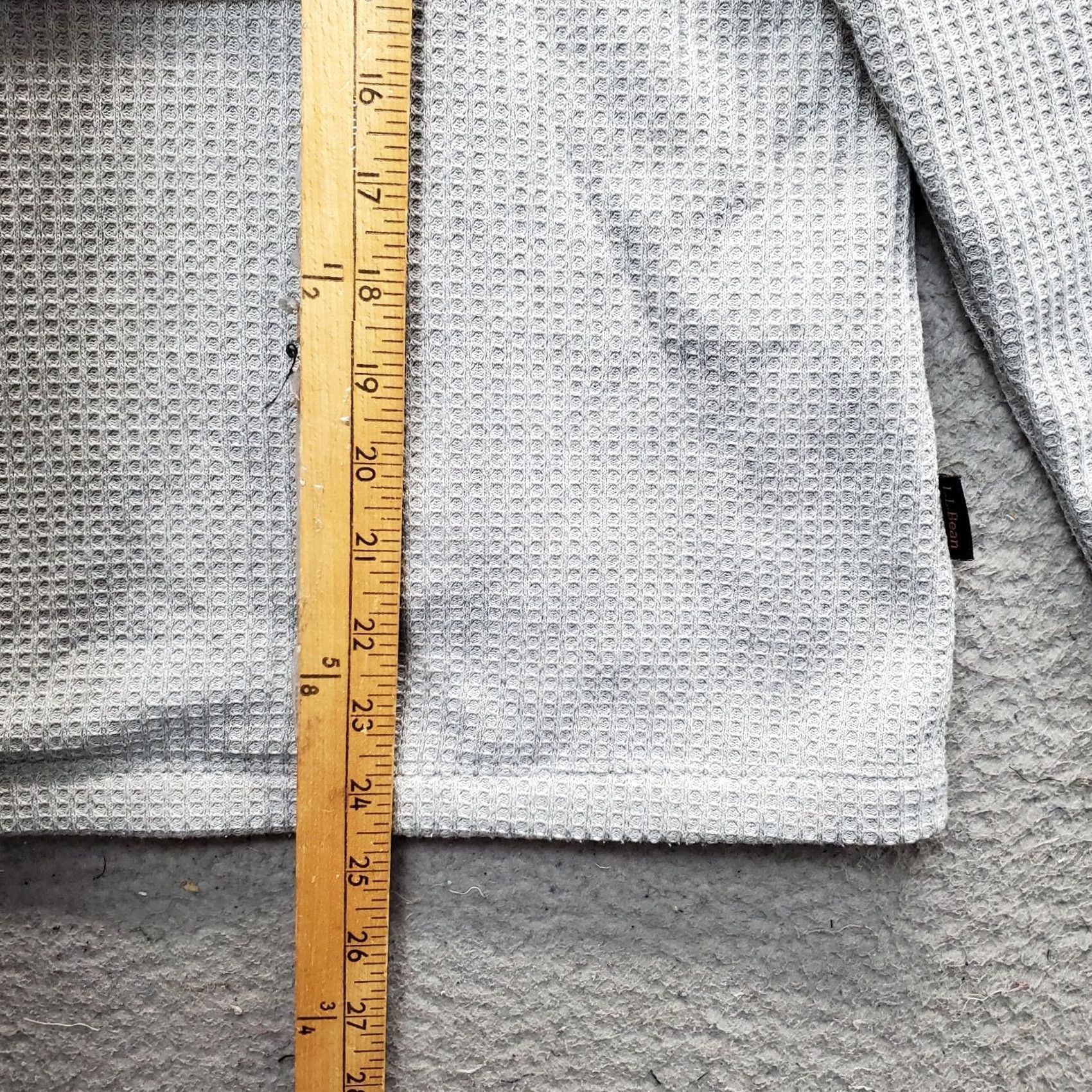 Vintage L.L. Bean Birchwood Brushed Waffle Anorak Sweater Womens L Gray Half Zip EUC Size L / US 10 / IT 46 - 3 Thumbnail