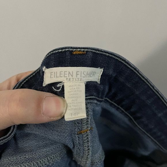 Eileen Fisher Eileen Fisher Straight Leg jeans Organic Cotton size 14p Size 36" / US 14 / IT 50 - 4 Thumbnail