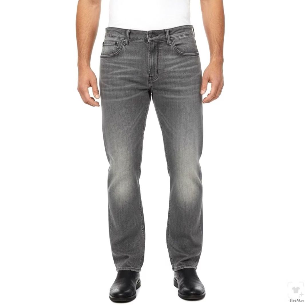 Levi's Levi's 511 Jeans Mens Slim Skinny Gray Light Wash 34x32 Zip Fly Mid Rise Denim Logo 5-Pocket USA Deadstock? Size US 34 / EU 50 - 4 Thumbnail