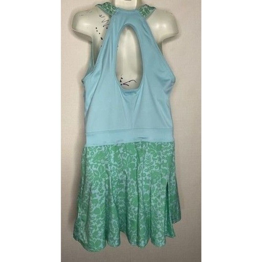 Adidas Adidas Stella McCartney Blue Pleat Mini Tennis Dress Size L Size L / US 10 / IT 46 - 7 Thumbnail