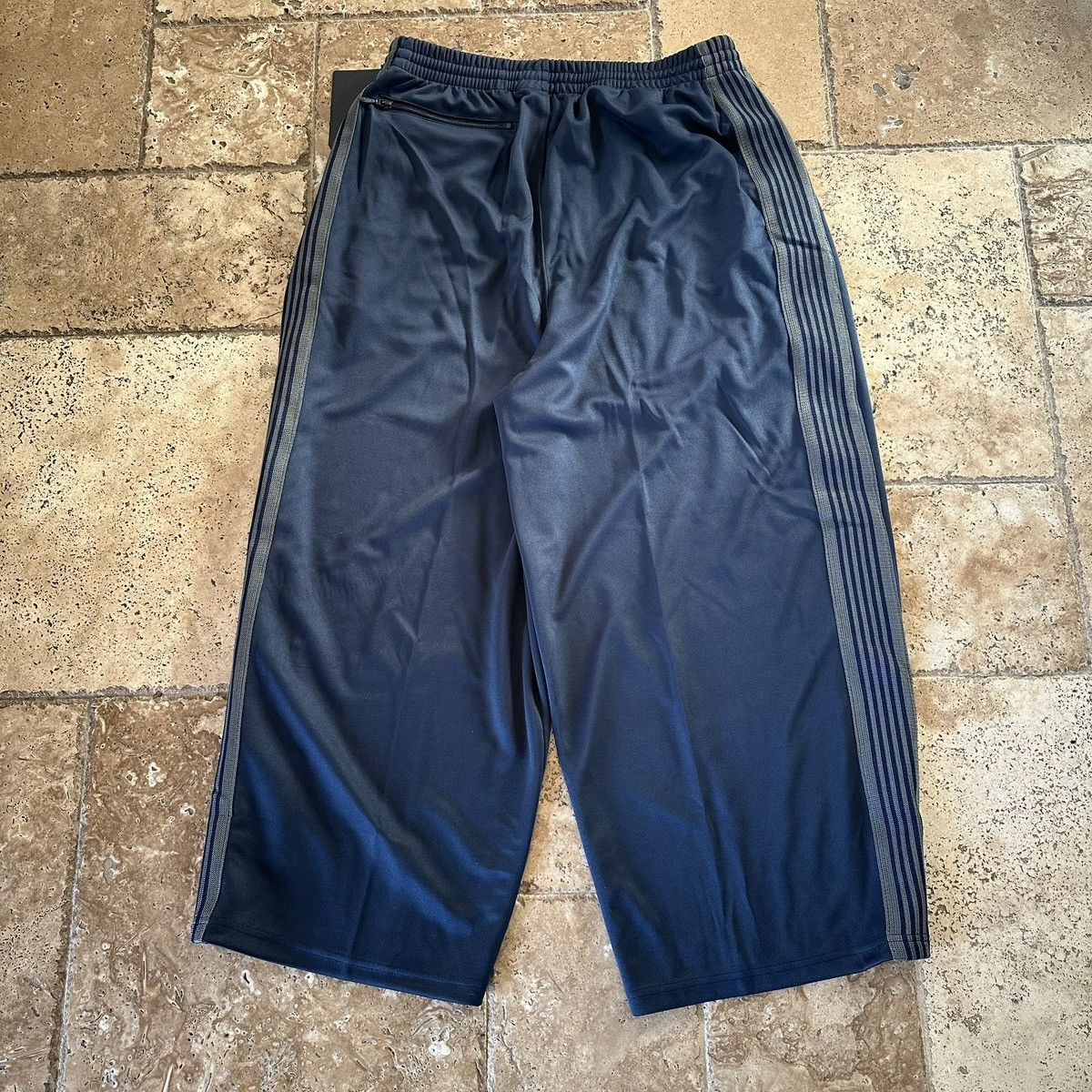 Needles NEPENTHES NEEDLE TRACK PANTS NAVY BLUE Size US 34 / EU 50 - 2 Thumbnail