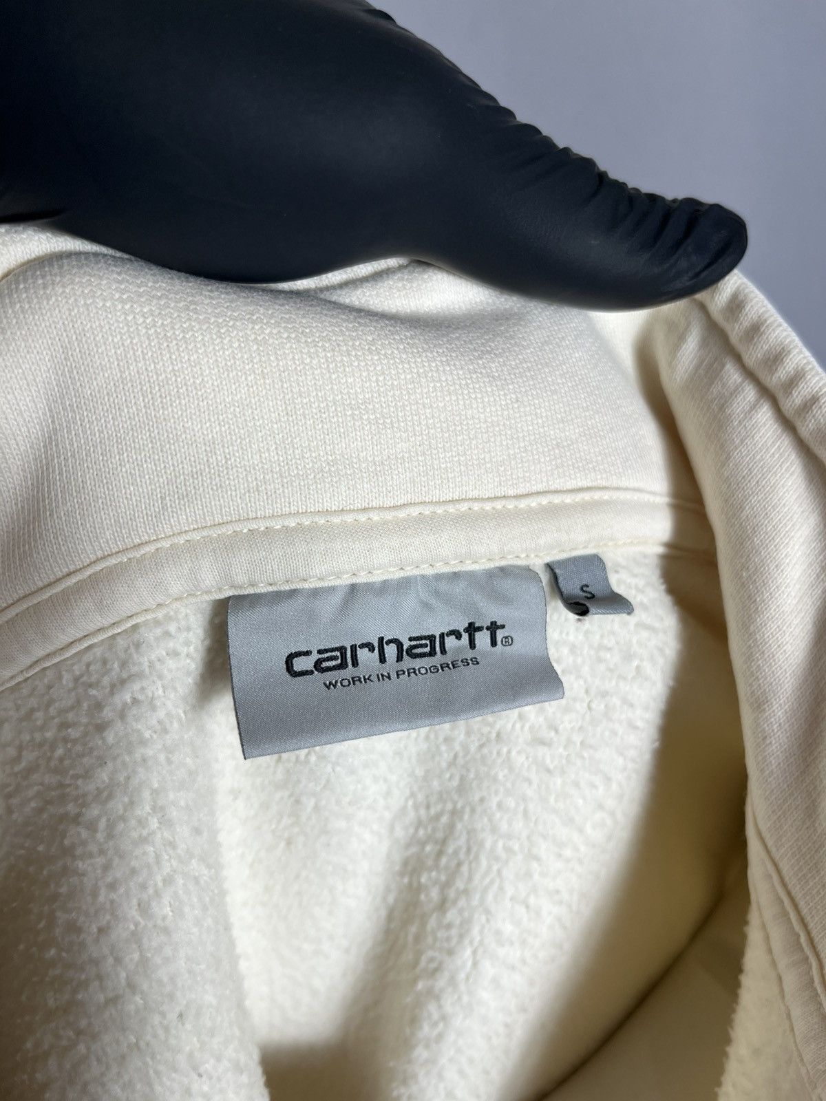 Carhartt Carhartt Half Zip American Script Sweatshirt mens beige Size US S / EU 44-46 / 1 - 7 Thumbnail