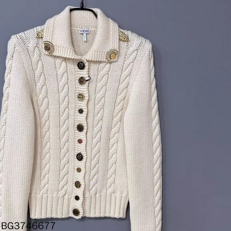 Loewe LOEWE Golden logo knit sweater Size S / US 4 / IT 40 - 2 Thumbnail