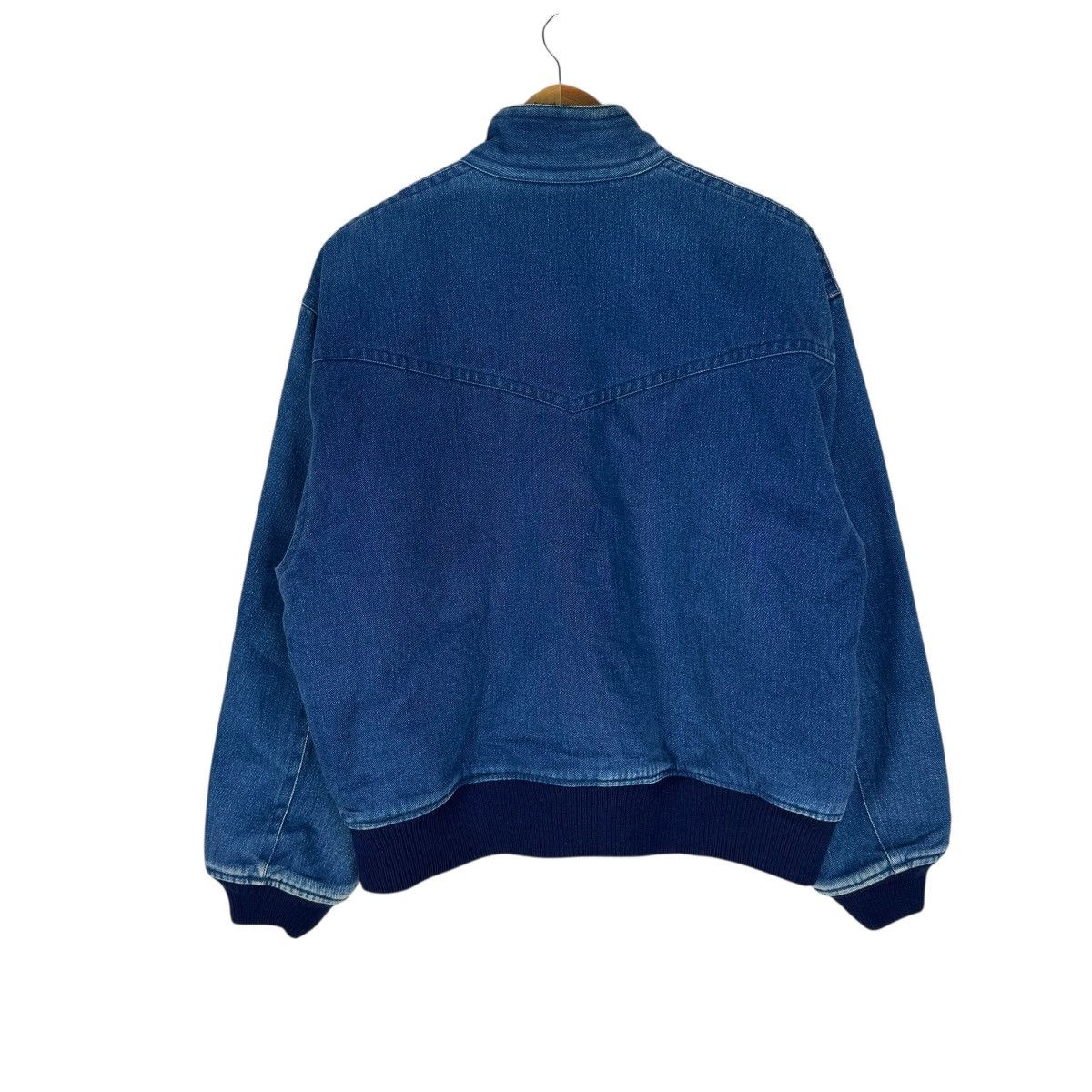 Melrose 🌟VINTAGE 80s MELROSE DENIM BOMBER JACKET Size US M / EU 48-50 / 2 - 9 Thumbnail