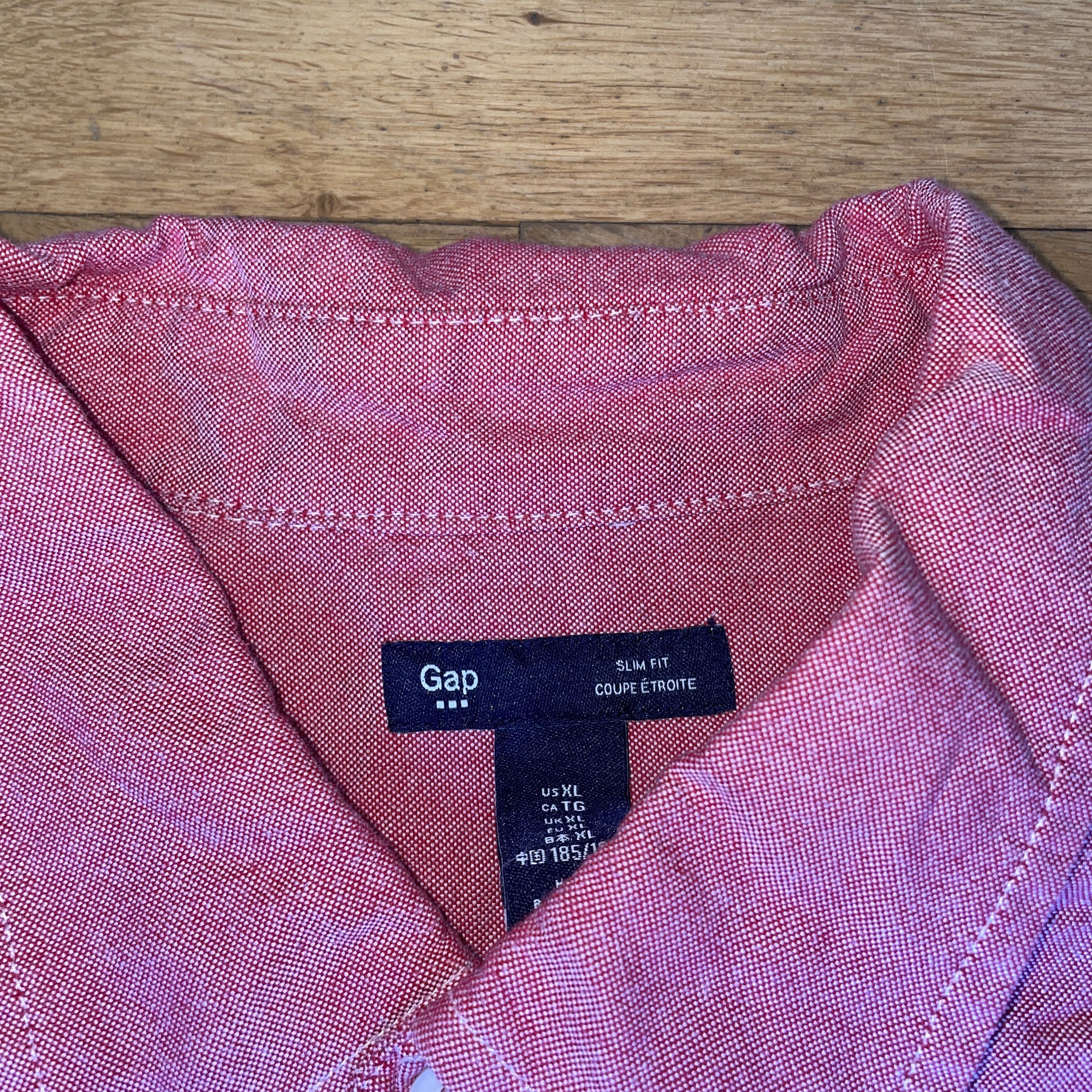 Gap Gap Men's Fashionable Elegant Cotton Shirt Size XL Size US XL / EU 56 / 4 - 2 Thumbnail