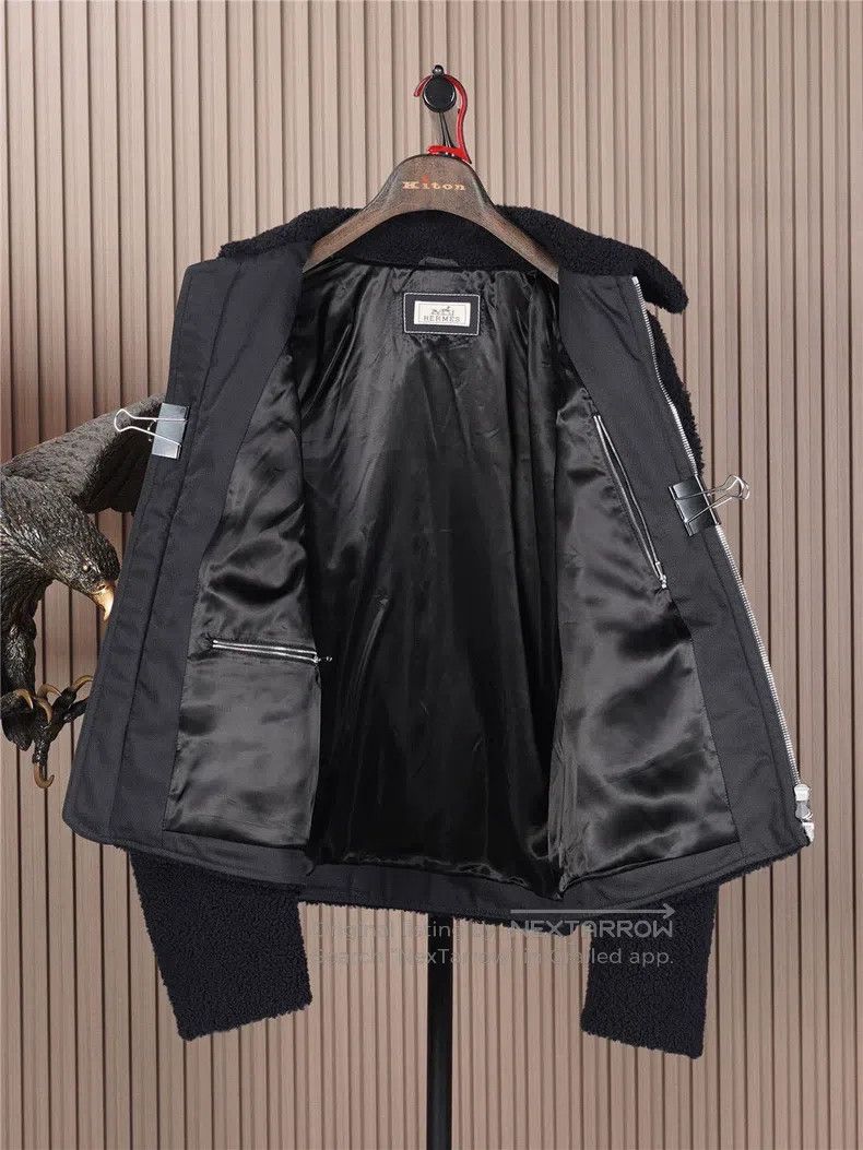 Hermes Hermes Mens Runway Leather Jacket Size US M / EU 48-50 / 2 - 3 Thumbnail