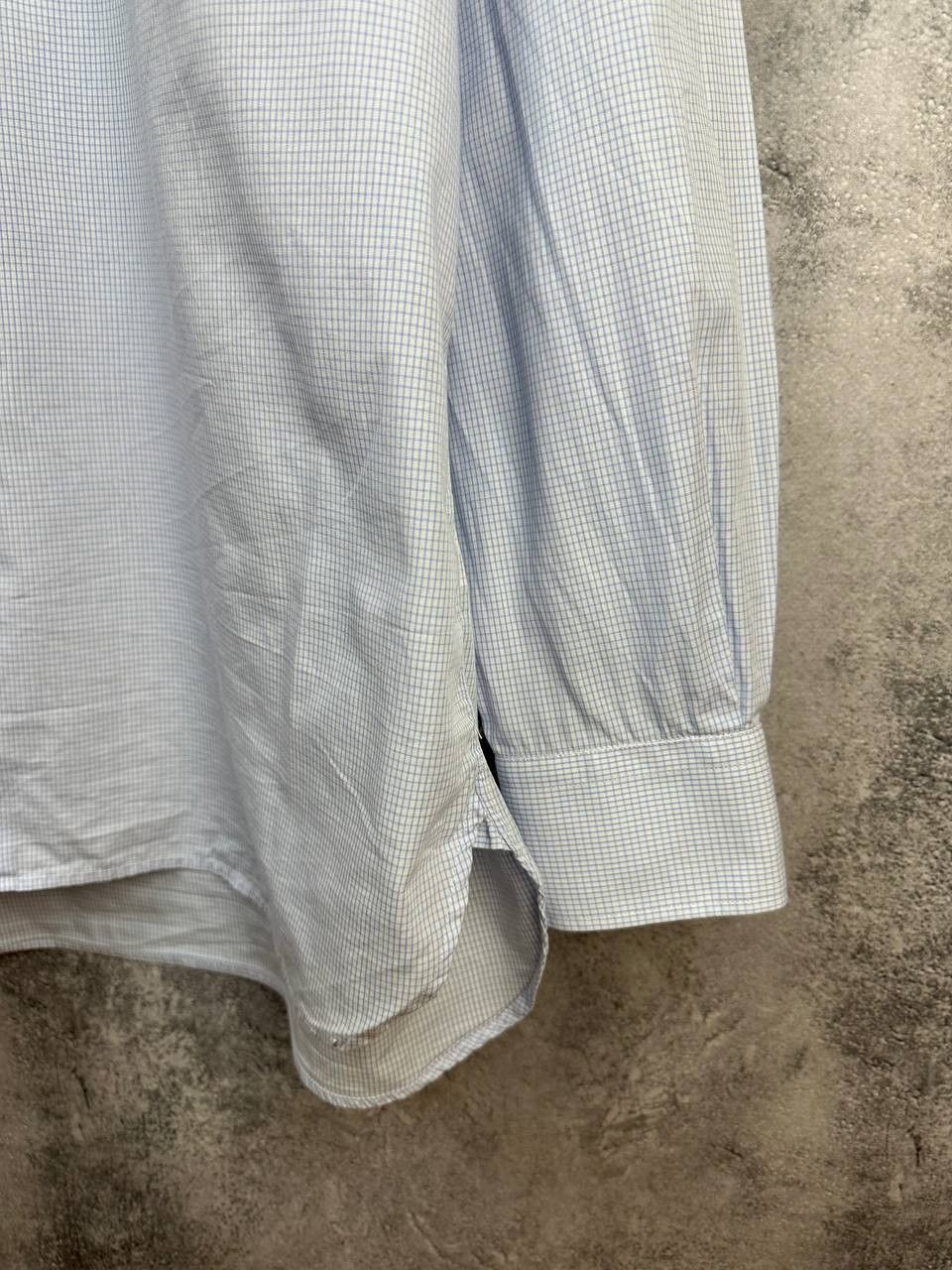 Pal Zileri Pal Zileri Luxury Italian Cotton Poplin Micro Check Shirt Size US XXL / EU 58 / 5 - 8 Thumbnail