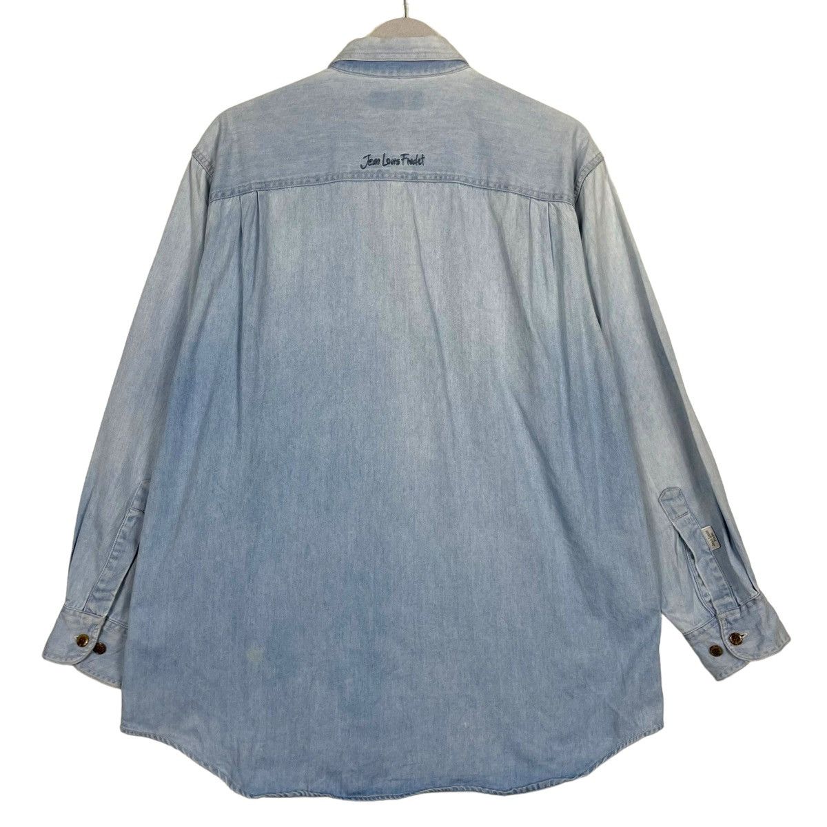 Japanese Brand × Vintage 💥JEAN LOUIS FRADET DENIM SHIRT Size US L / EU 52-54 / 3 - 10 Thumbnail