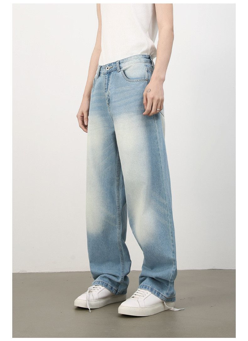 Japanese Brand × Jean American retro wide-leg loose distressed scimitar jeans Size US 32 / EU 48 - 4 Thumbnail