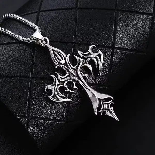Other Flame Cross Pendant Necklace Size ONE SIZE - 3 Thumbnail