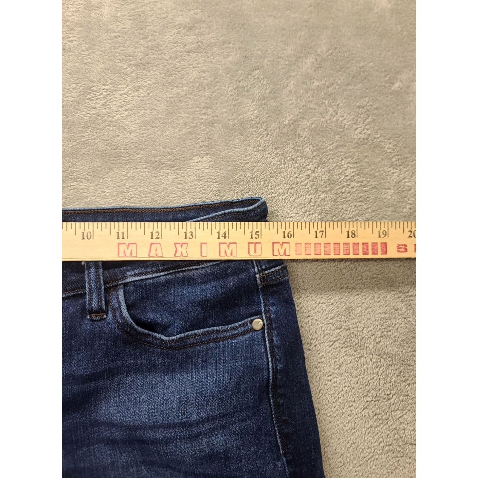 Vintage Judy Blue Jeans Slim Fit High Rise 11 Womens Boot Cut Blue Denim Comfort Distressed Spandex Size 30" / US 8 / IT 44 - 4 Thumbnail
