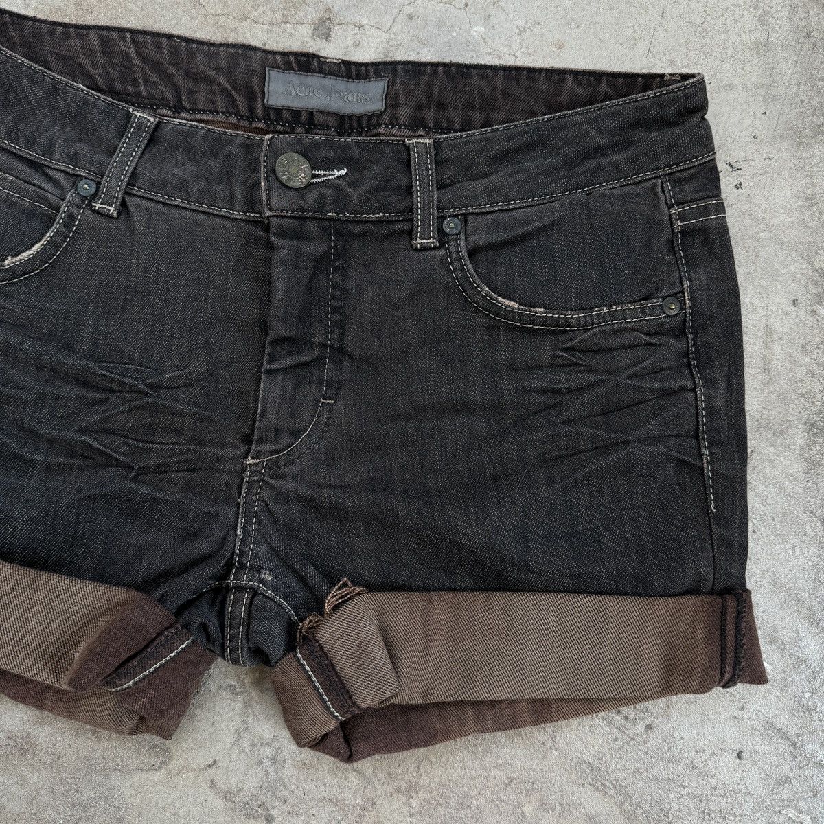 Acne Studios Acne Jeans Brown Hex Earth Denim Shorts Size 30" / US 8 / IT 44 - 3 Thumbnail