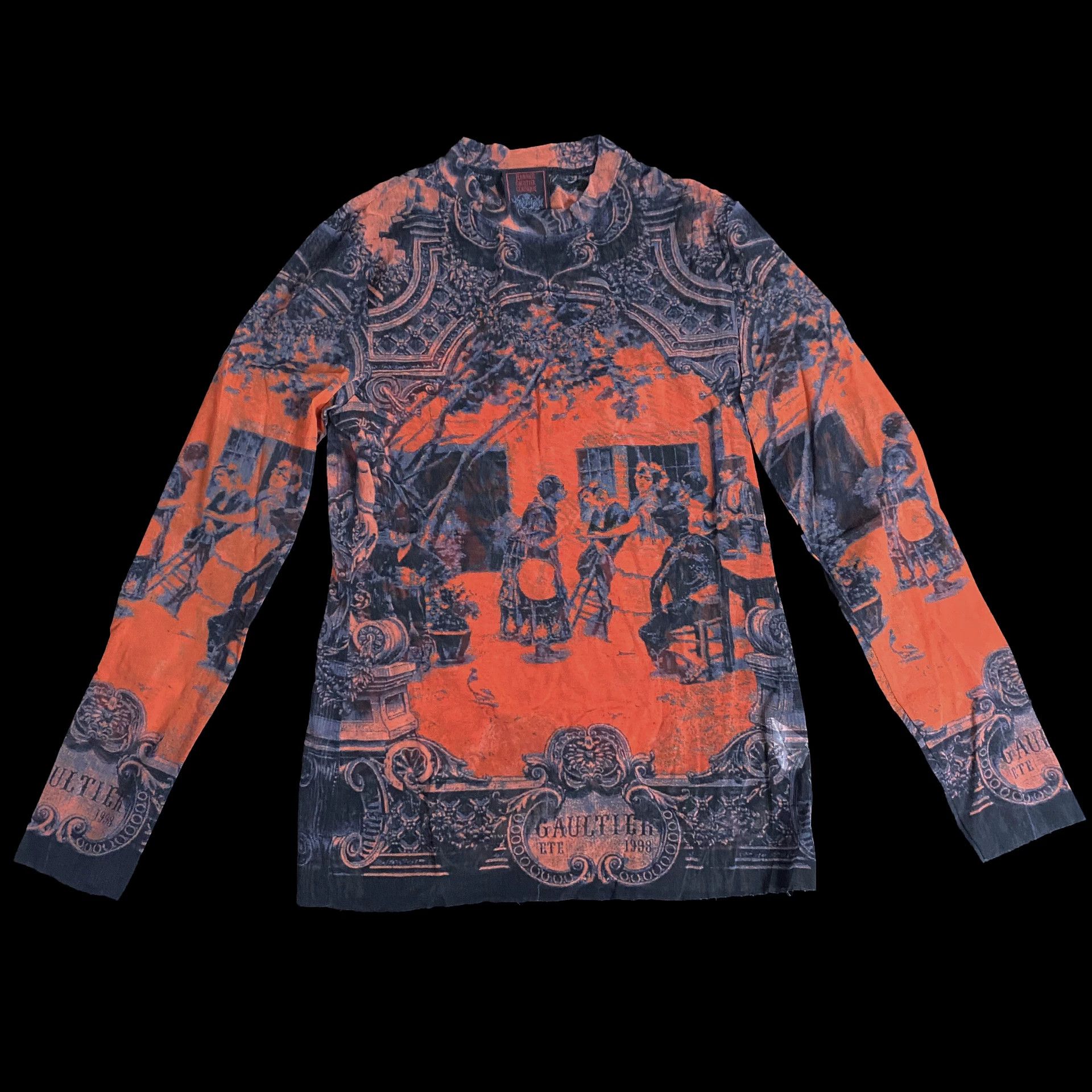 Jean Paul Gaultier Jean Paul Gaultier Portrait Mesh Top Size M / US 6-8 / IT 42-44 - 1 Thumbnail