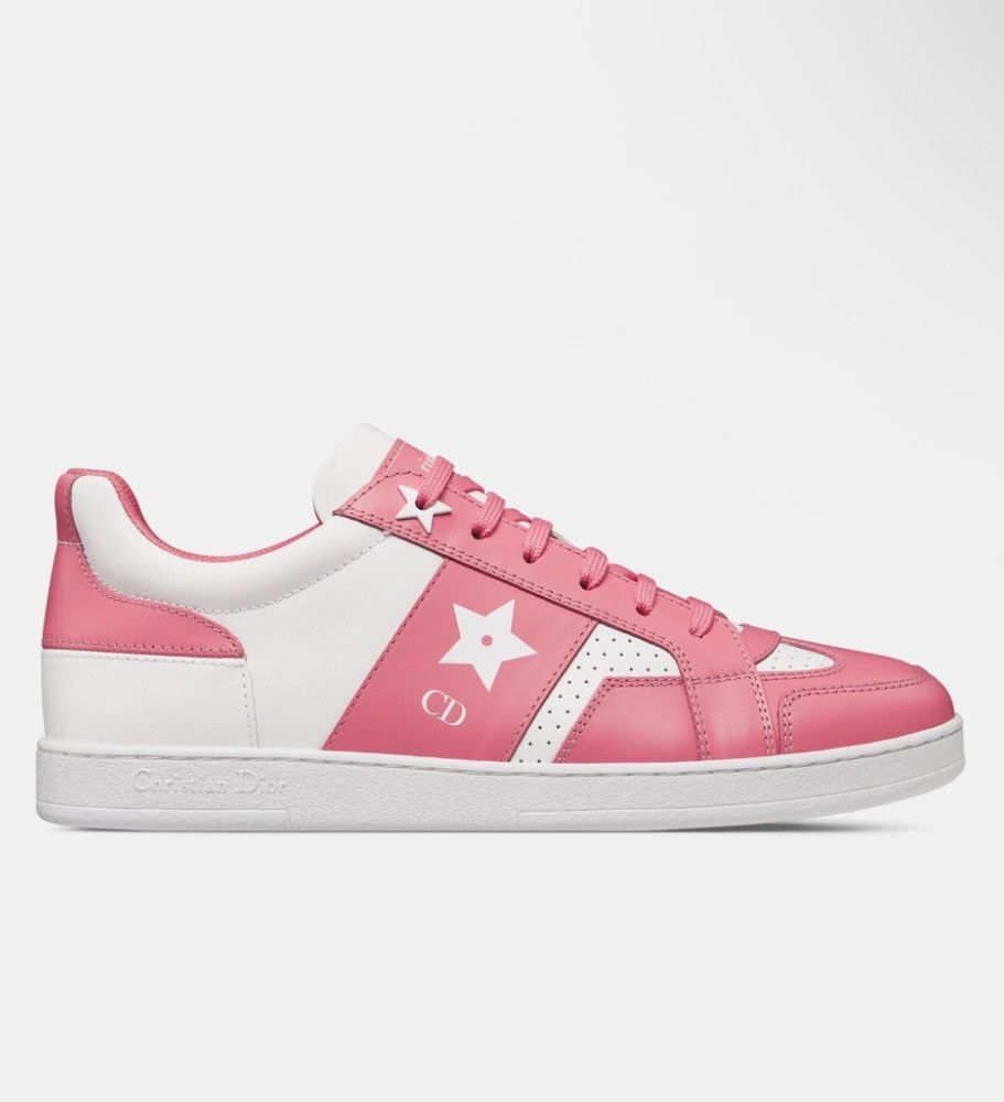 Dior Dior DIORIVIERA DIOR STAR SNEAKER White and Candy Pink Size US 9 / IT 39 - 2 Thumbnail