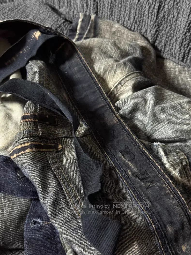 Rick Owens Rick Owens Washed Mud Dyed Faded Nine-inch Ribbon Denim Pa Size US 31 - 6 Thumbnail