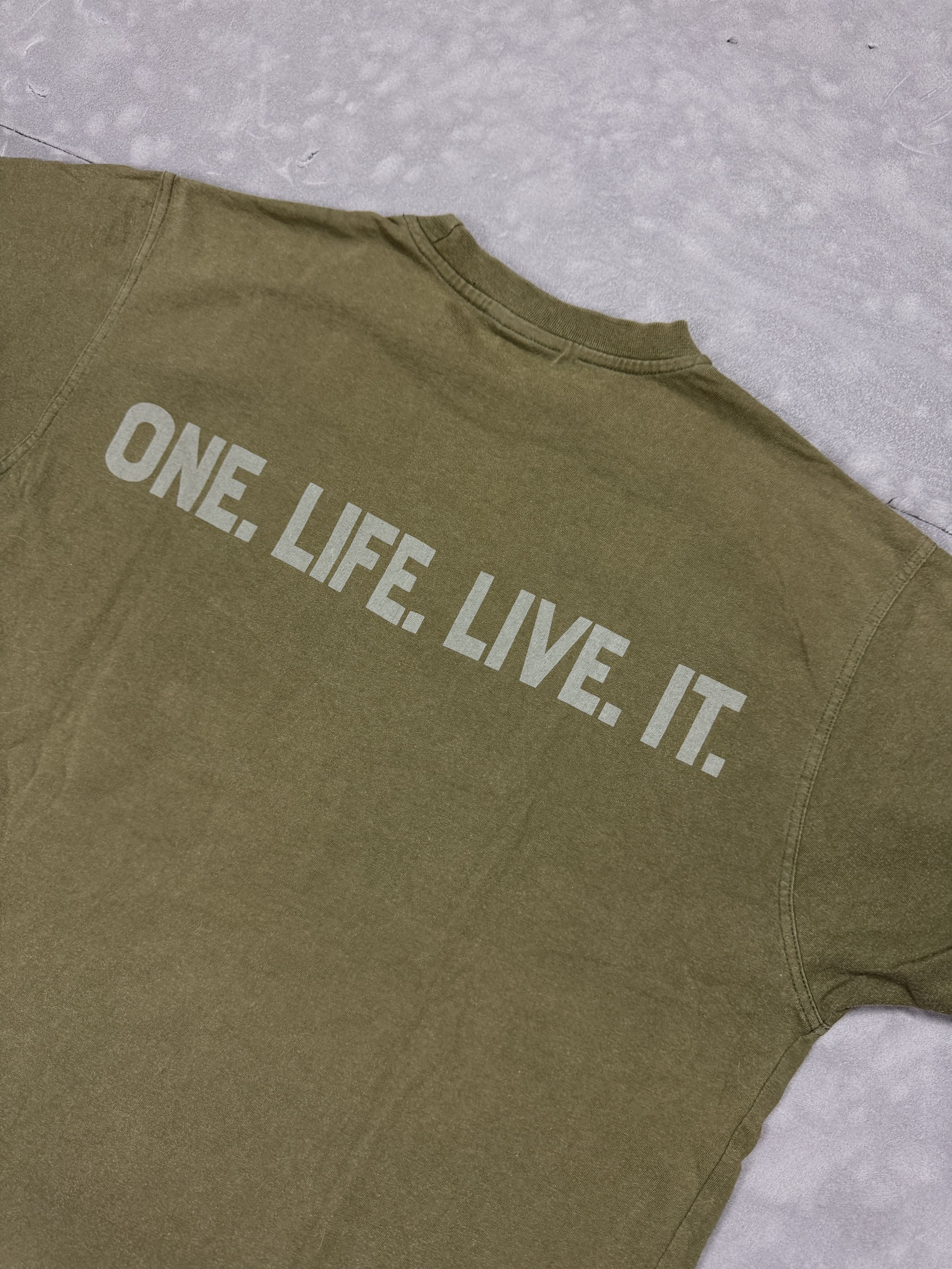 Camel × Vintage Camel Acitve khaki military T-shirt One Life Live It y2k Size US S / EU 44-46 / 1 - 4 Thumbnail