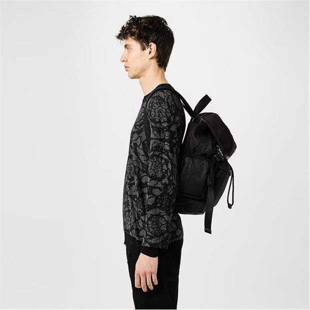 Versace o1g2r1mq0824 Baroque Jumper in Black & Grey Size US S / EU 44-46 / 1 - 4 Thumbnail