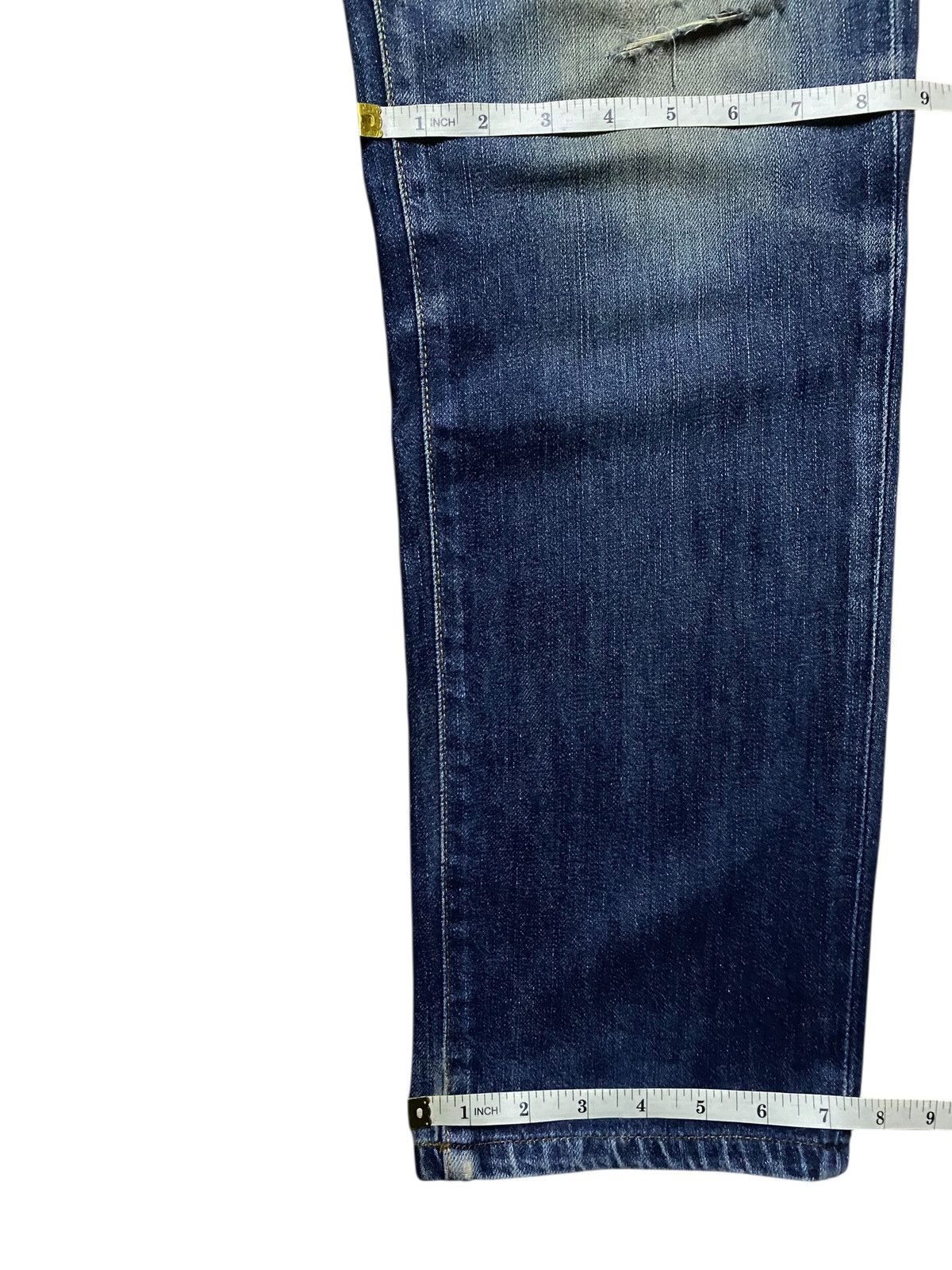 Edwin Vintage Edwin EV Mud Wash Distressed Straight Fit Jeans Size US 34 / EU 50 - 13 Thumbnail