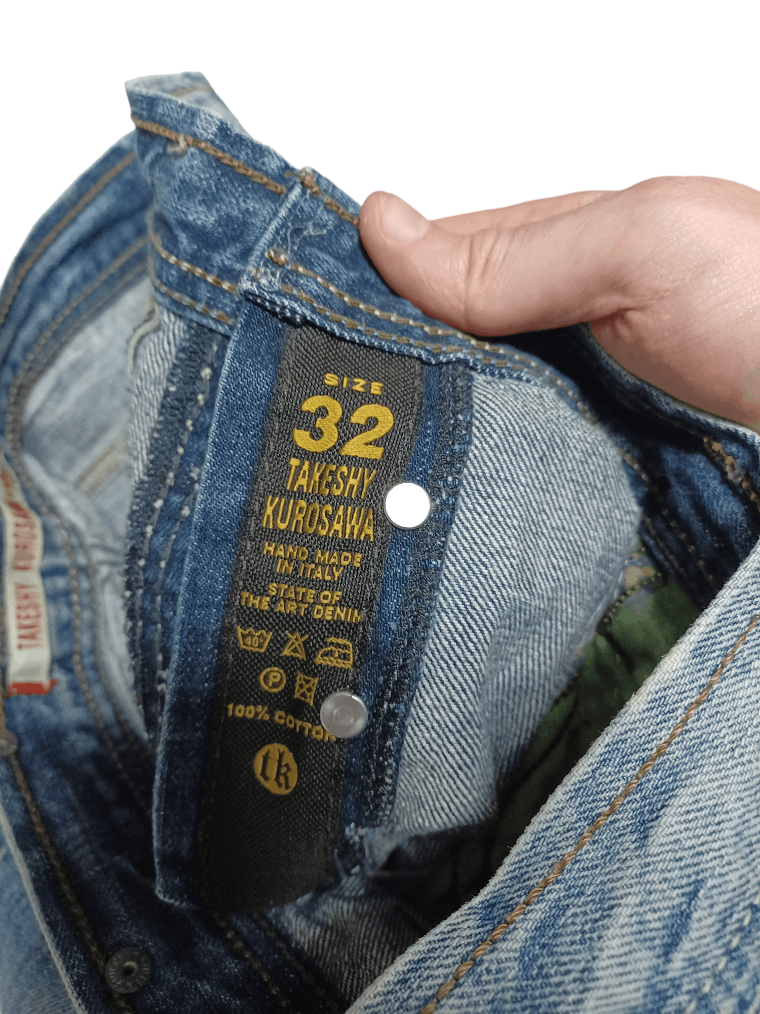 Takeshy Kurosawa TAKESHY KUROSAWA HANDMADE IN ITALY DISTRESSED JAPANESE DENIM Size US 32 / EU 48 - 6 Thumbnail