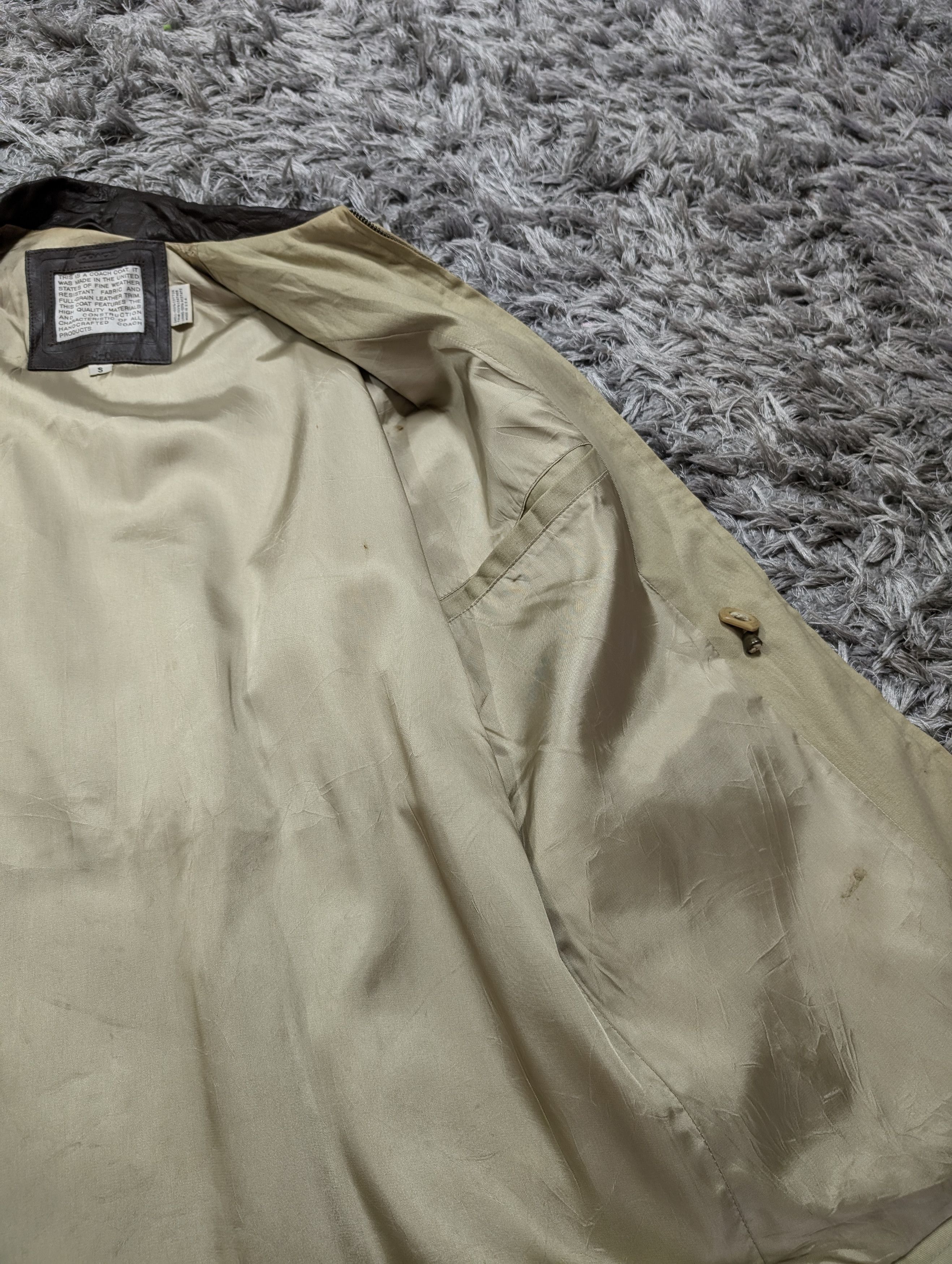 Coach Vintage Made In USA Coach Trim Leather Plain Zipper Jacket Size US S / EU 44-46 / 1 - 9 Thumbnail