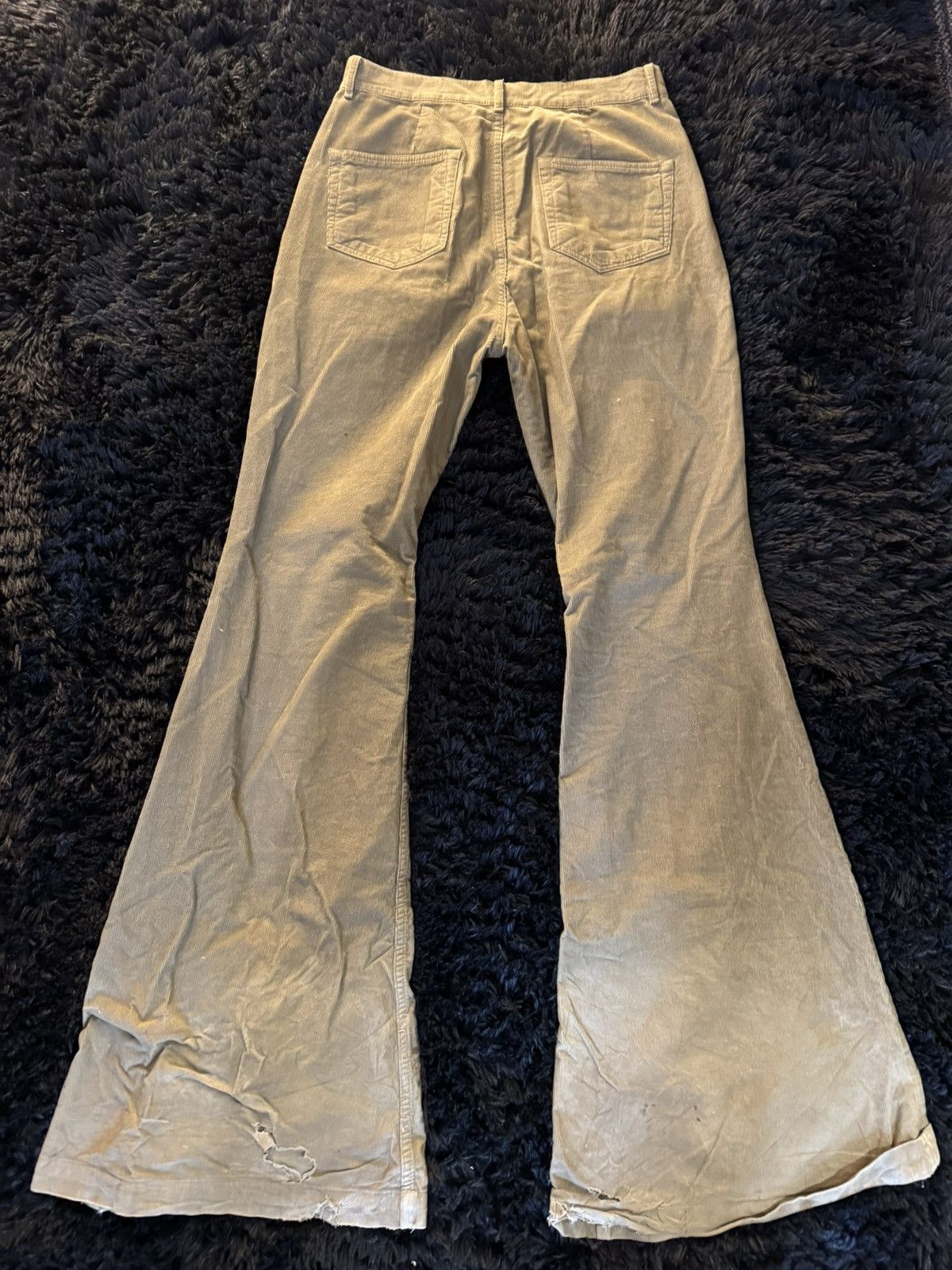 Rick Owens Rick Owen’s DRKSHDW Bolan Bootcut Corduroy Pants Size US 30 / EU 46 - 2 Thumbnail