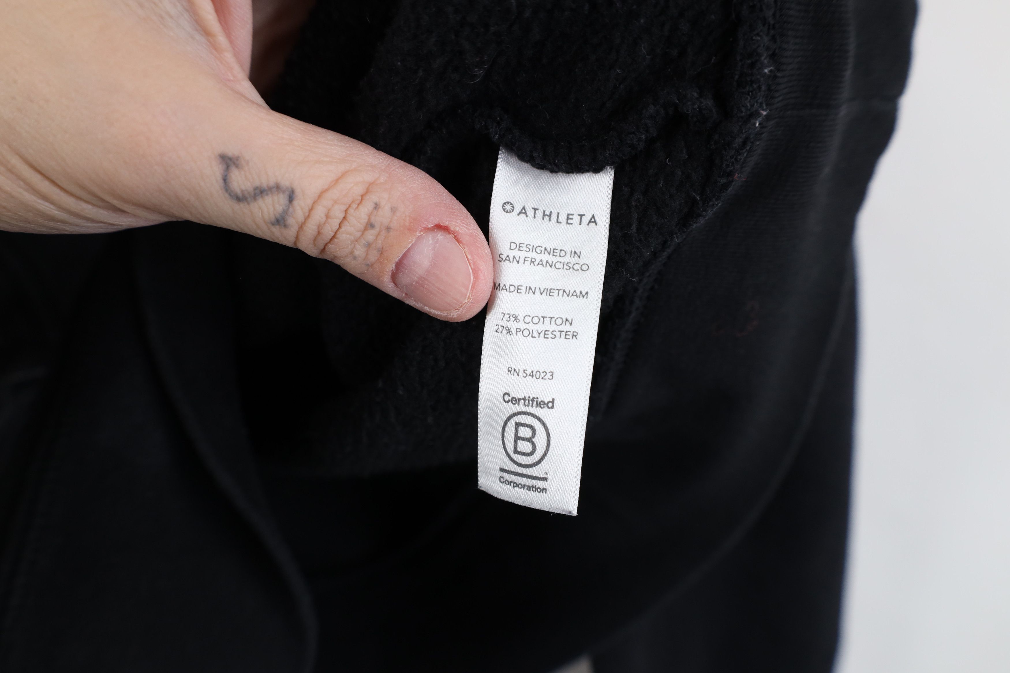 Athleta Athleta Faded Blank Heavyweight Hoodie Sweatshirt Black Size M / US 6-8 / IT 42-44 - 8 Thumbnail