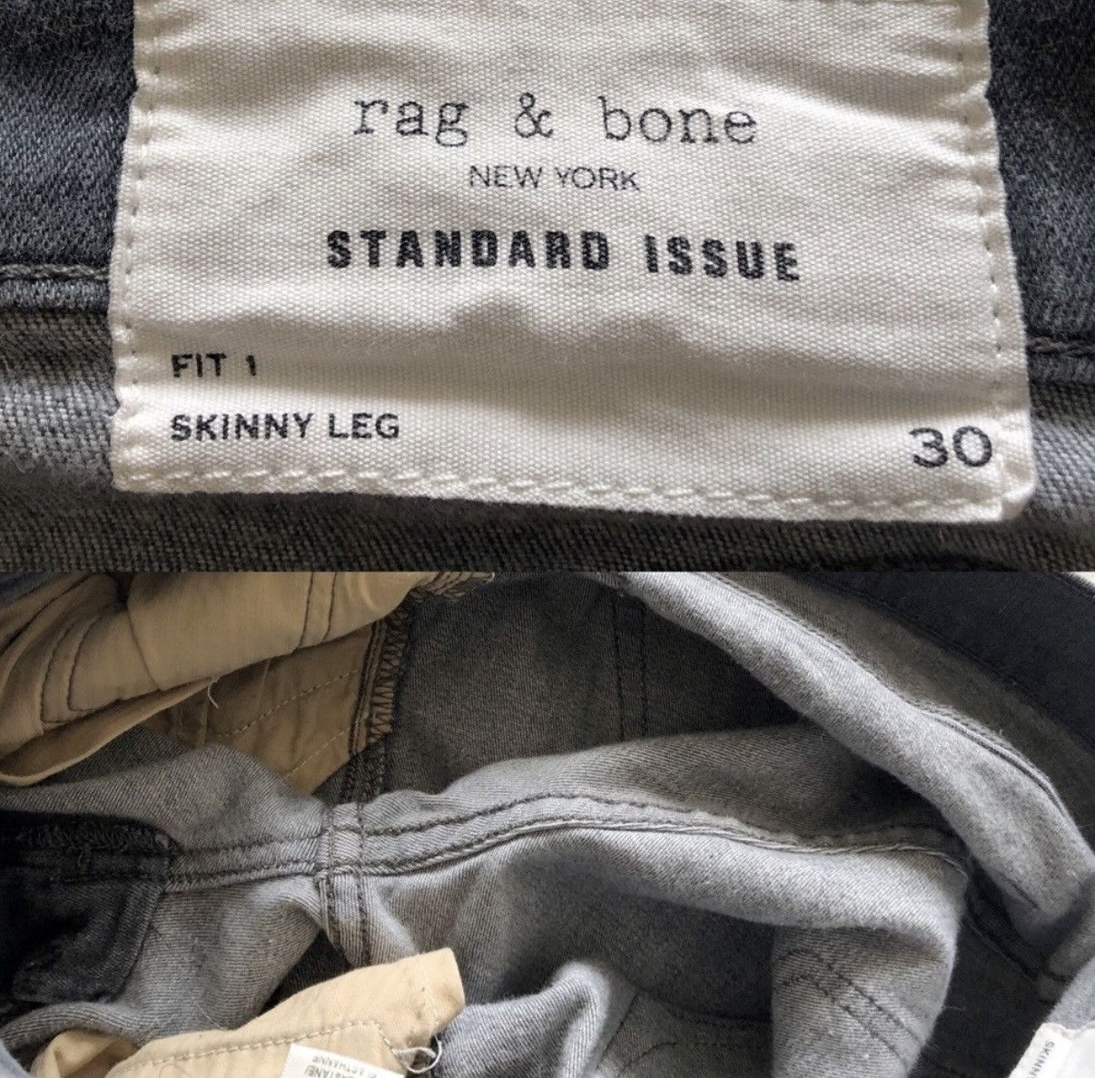 Rag & Bone Silver Fit 1 Skinny Jeans Size US 30 / EU 46 - 4 Thumbnail