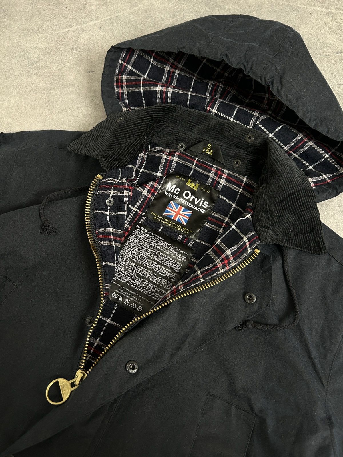 Orvis Mc Orvis Grail Wachs-Wetterjacke coat waxed barbour Size US S / EU 44-46 / 1 - 5 Thumbnail