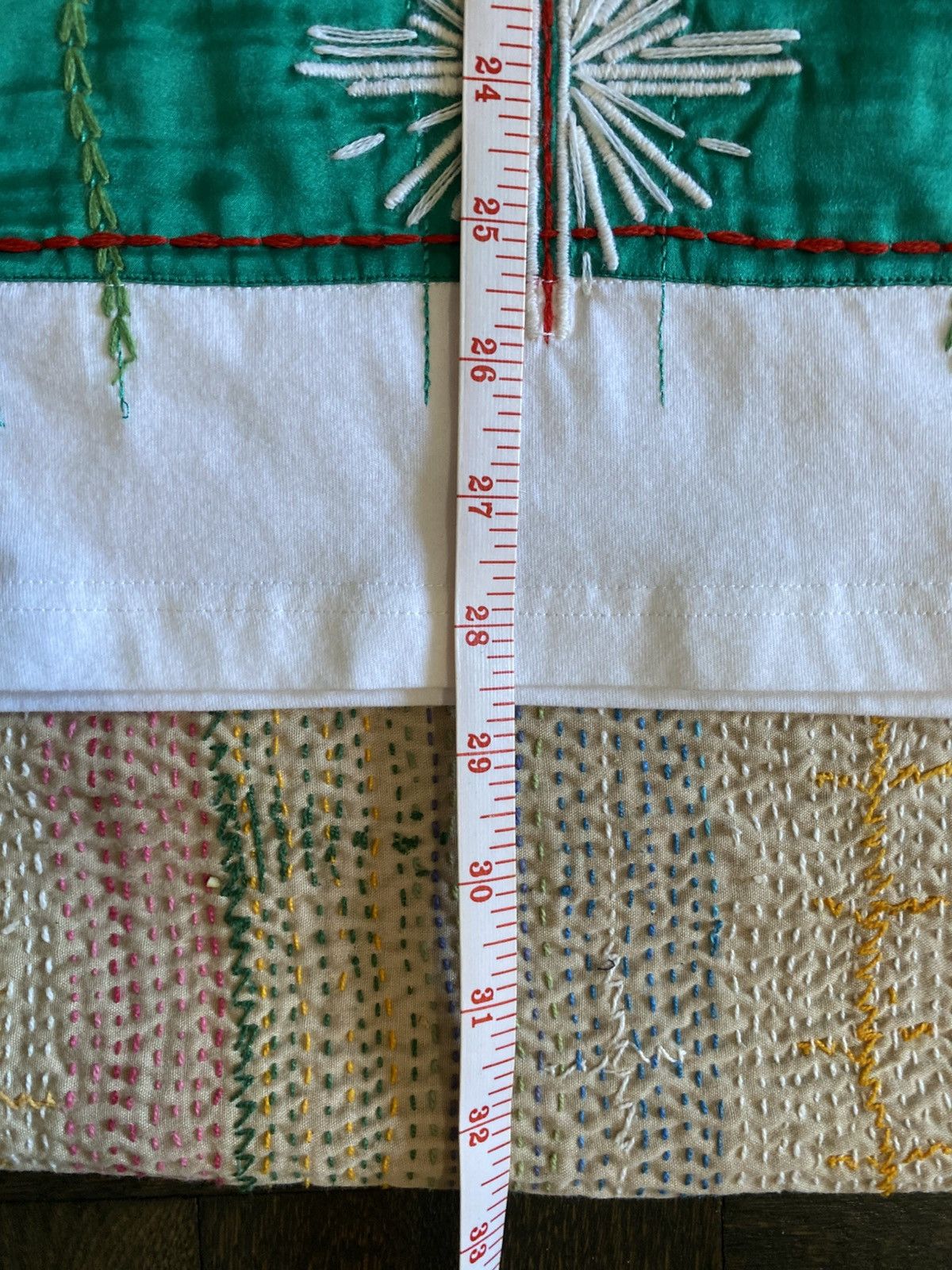 Craig Green Craig Green Hand Embroidered Silk on White Cotton T Shirt Size US L / EU 52-54 / 3 - 11 Thumbnail