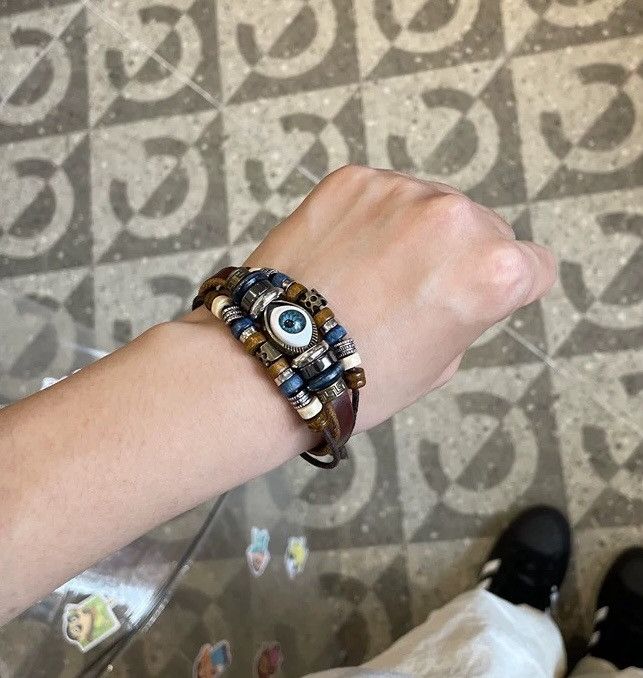 Japanese Brand × Jewelry Bohemian boho hippie evil eye beads adjustable bracelet Size ONE SIZE - 2 Thumbnail