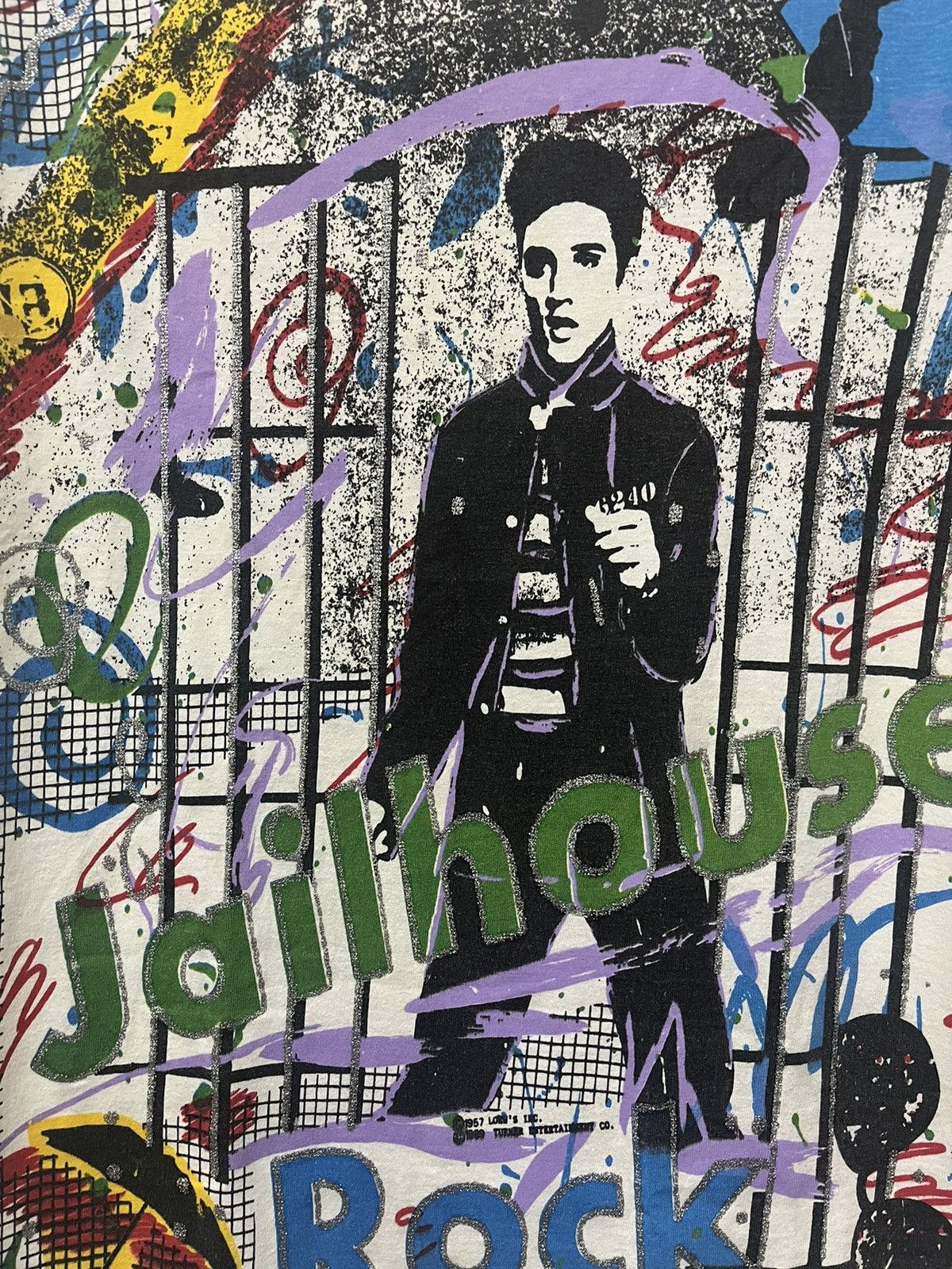 Band Tees × Vintage Vintage 80-90 Elvis Presley Fifth Column JailHouse RockNRoll Size US M / EU 48-50 / 2 - 2 Thumbnail