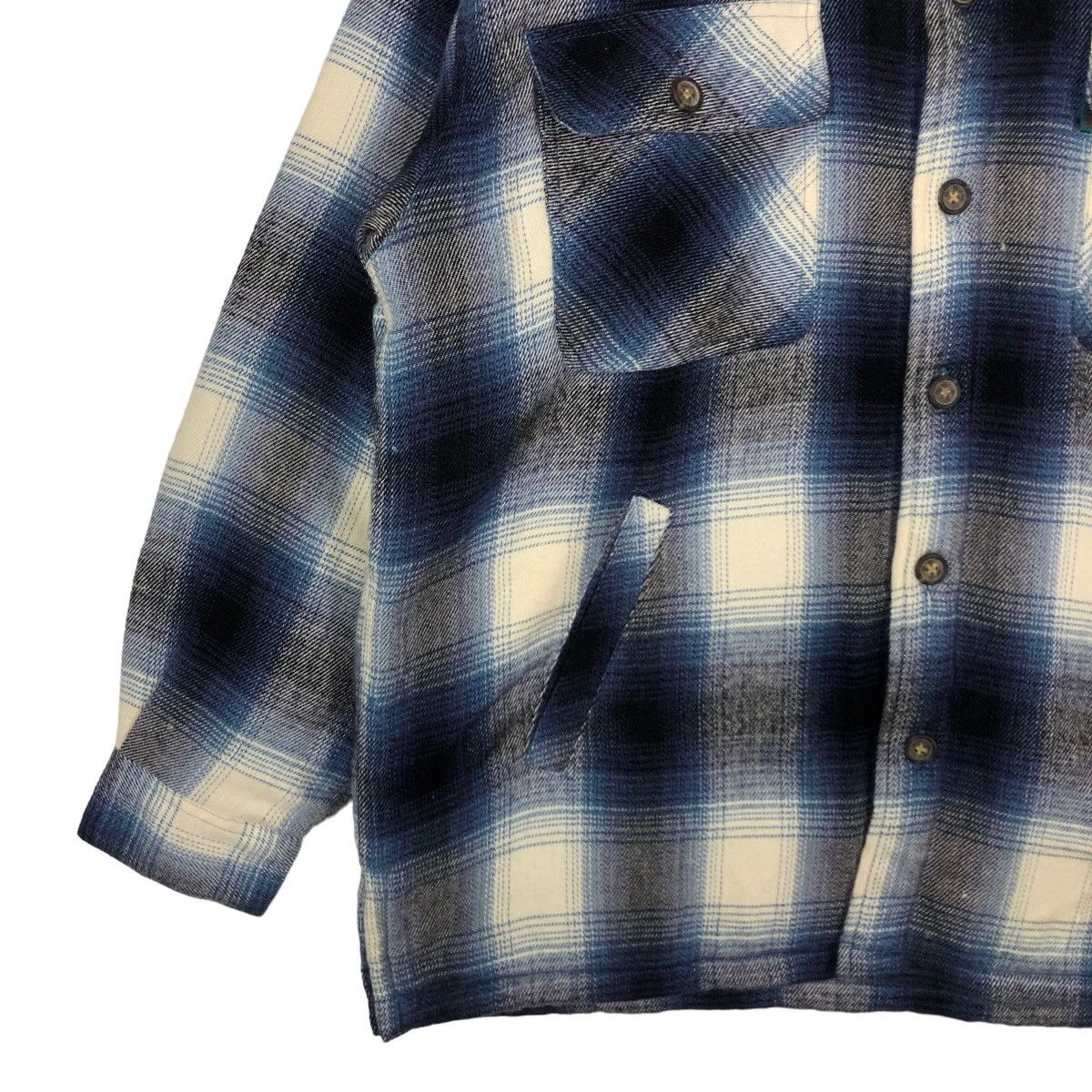 Flannel 🔥90’s Vintage Flannel Jacket Tartan Design Bayleaf Japan Size US L / EU 52-54 / 3 - 3 Thumbnail