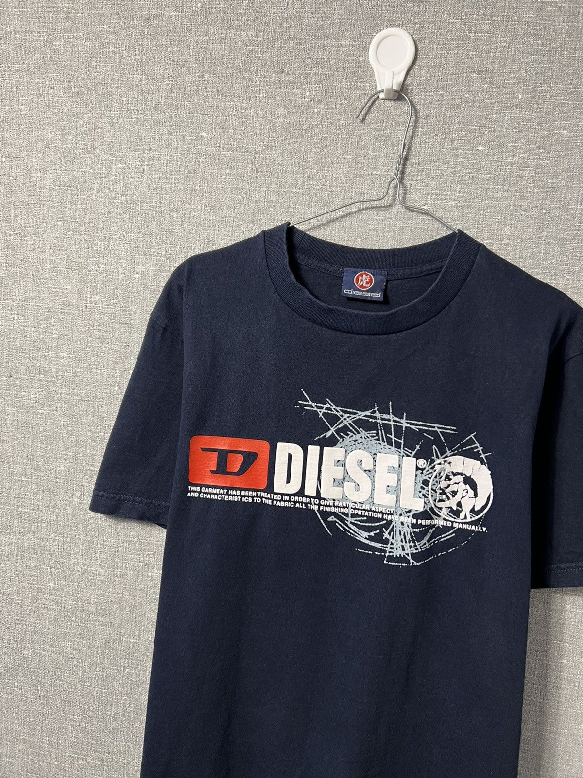 Diesel Y2K Diesel Spellout Script Logo Vintage T Shirt Rare Size US M / EU 48-50 / 2 - 2 Thumbnail