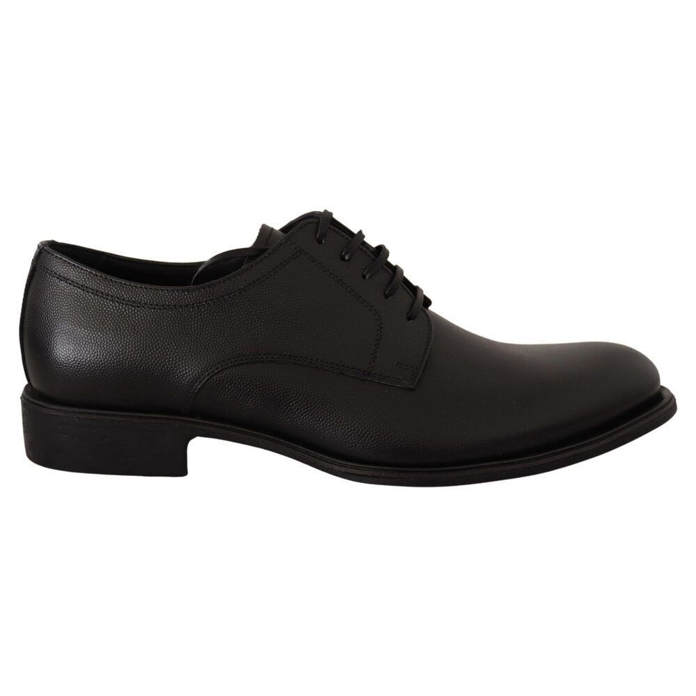 Dolce & Gabbana Dolce & Gabbana Elegant Black Leather Derby Shoes Size US 8 / EU 41 - 1 Thumbnail