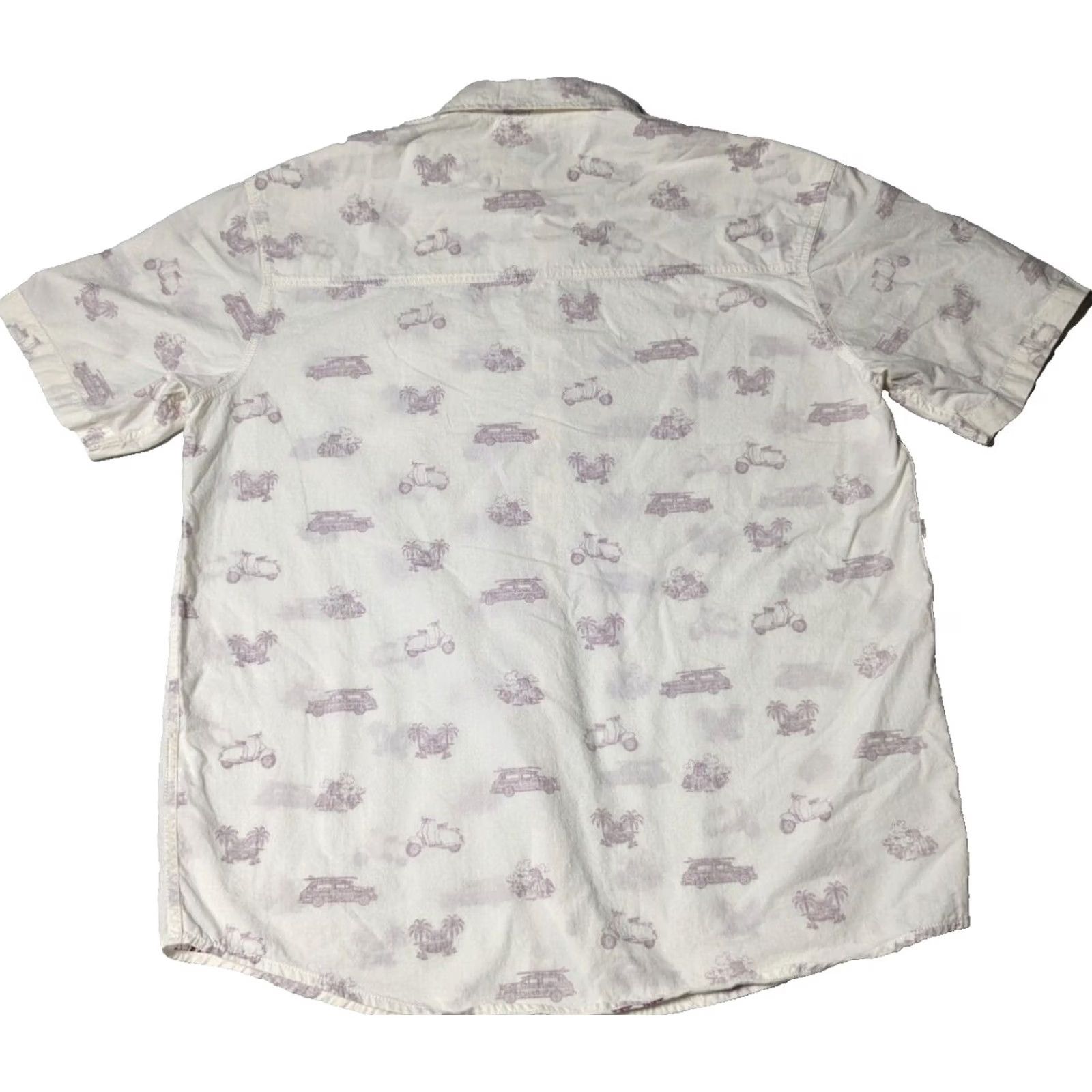 Off-White DISTORTION Men Shirt 2XL Cotton Off-White Moped Scooters Surfboard Reverse Print Shirt Size US XXL / EU 58 / 5 - 2 Thumbnail