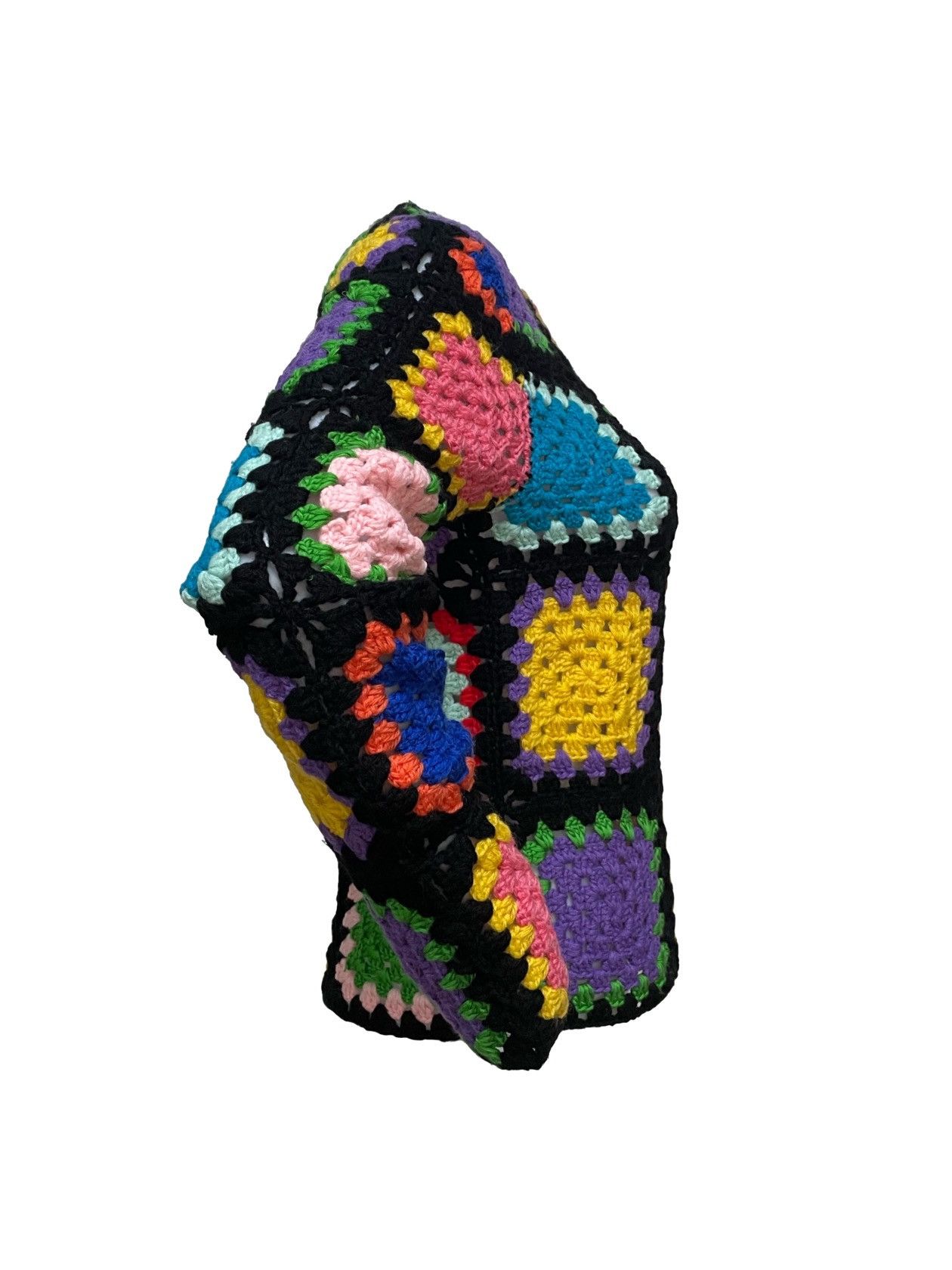 Comme des Garcons COMME DES GARCONS Patchwork Knit Sweater Size S / US 4 / IT 40 - 3 Thumbnail