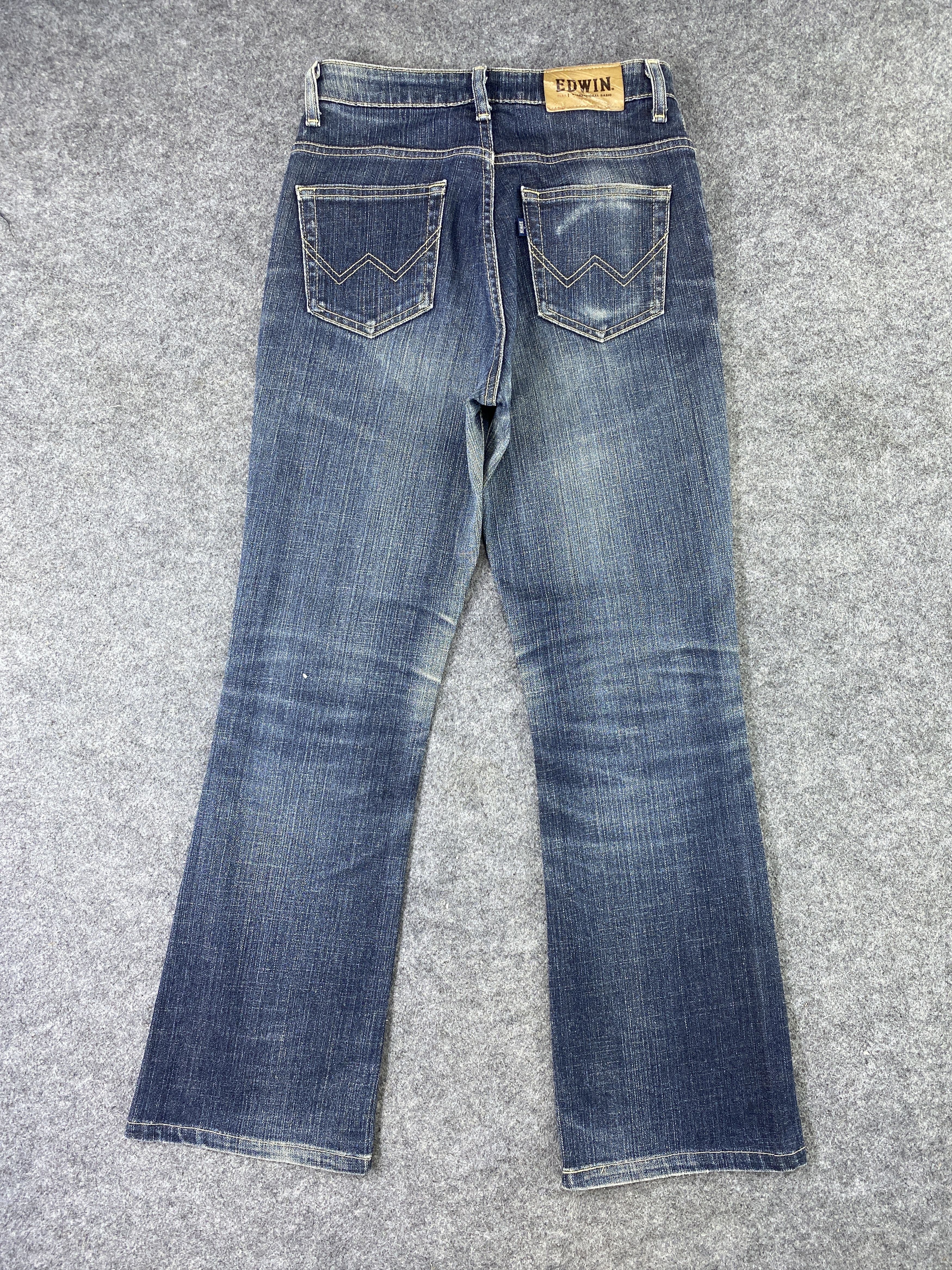 Edwin Vintage Edwin Distressed Wash Flare Jeans - J1076 Size 26" / US 2 / IT 38 - 3 Thumbnail