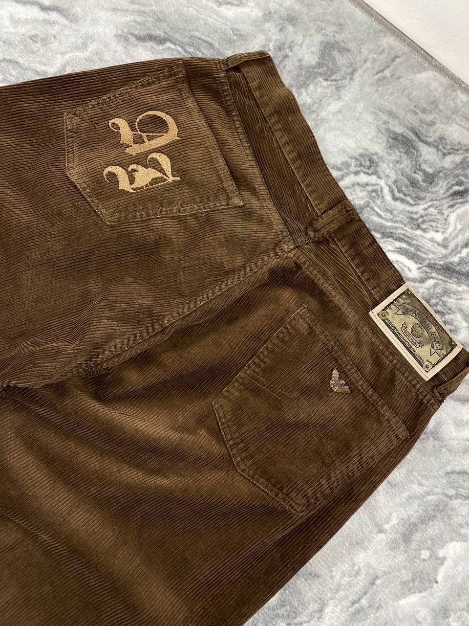 Armani Vintage Armani Jeans Denim Corduroy Pants Big Logo Men Size US 36 / EU 52 - 6 Thumbnail
