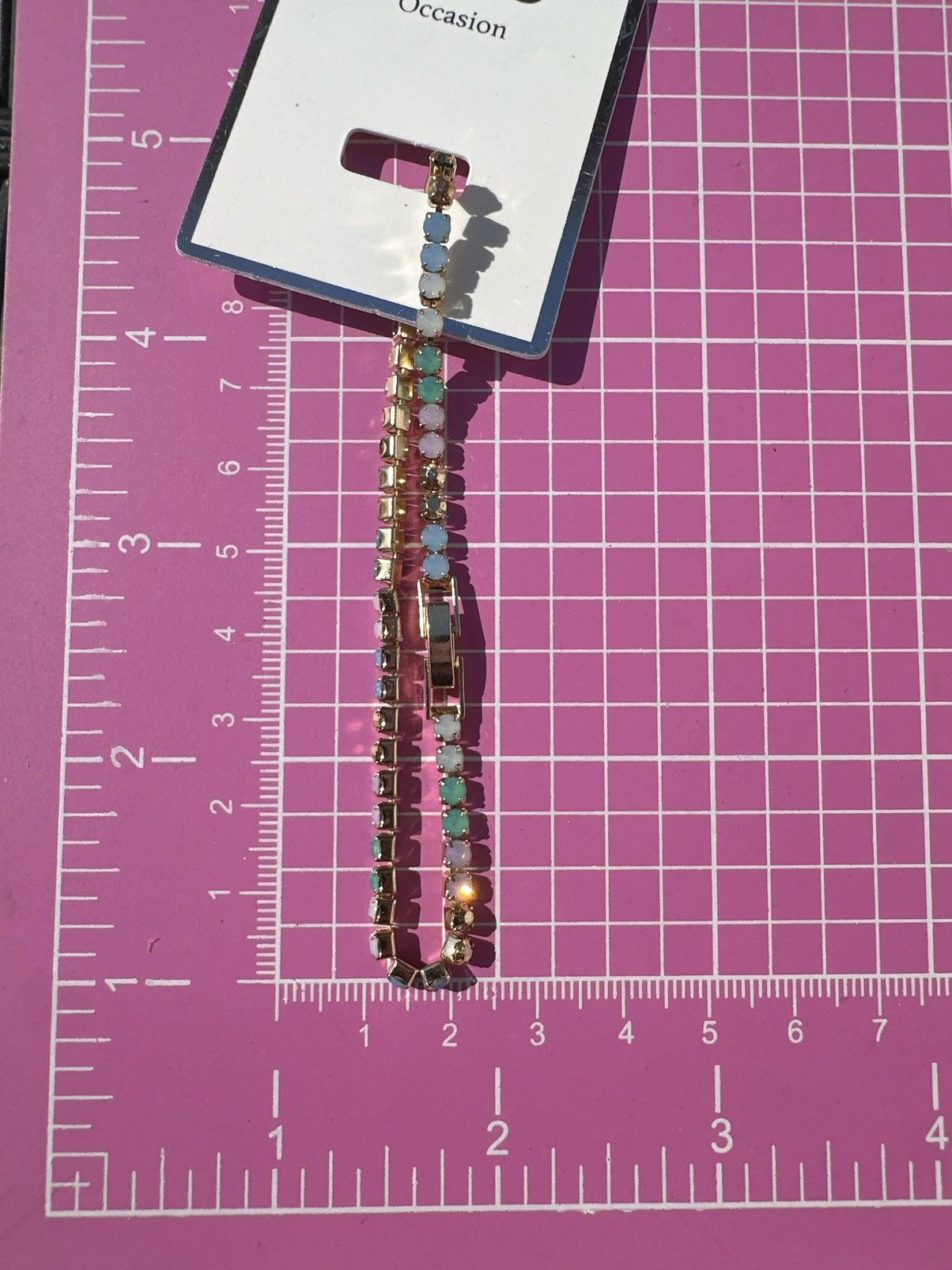 Designer ALDO Occasion Gold tone Multicolor beads crystals Bracelet Size ONE SIZE - 3 Thumbnail
