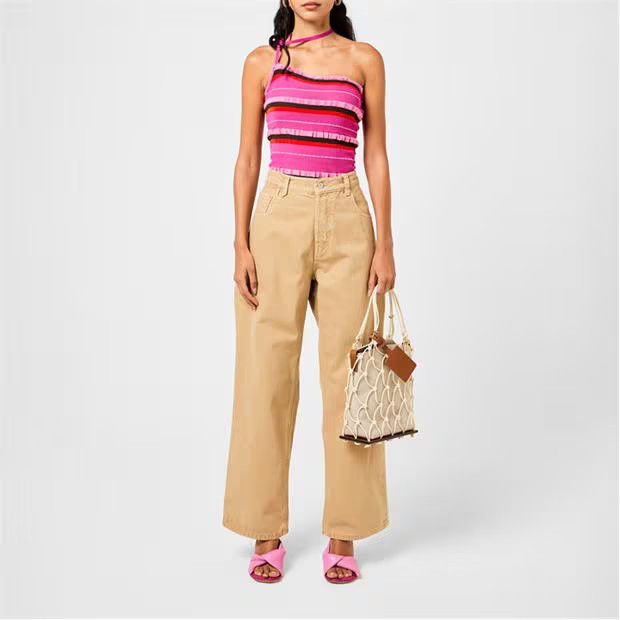 Jacquemus o1g2r1mq1024 Jeans in Beige Size 30" / US 8 / IT 44 - 6 Thumbnail