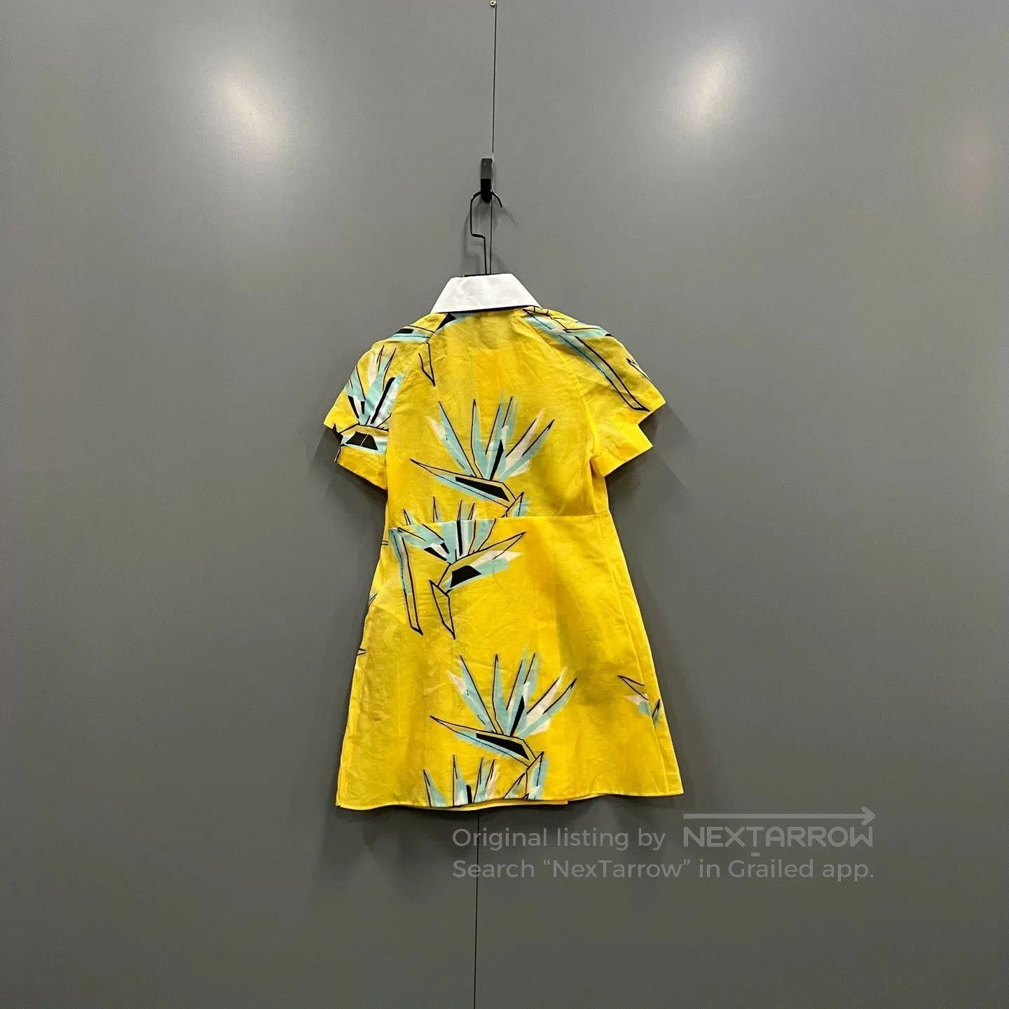 Fendi fendi floral print dress in yellow. Size M / US 6-8 / IT 42-44 - 4 Thumbnail