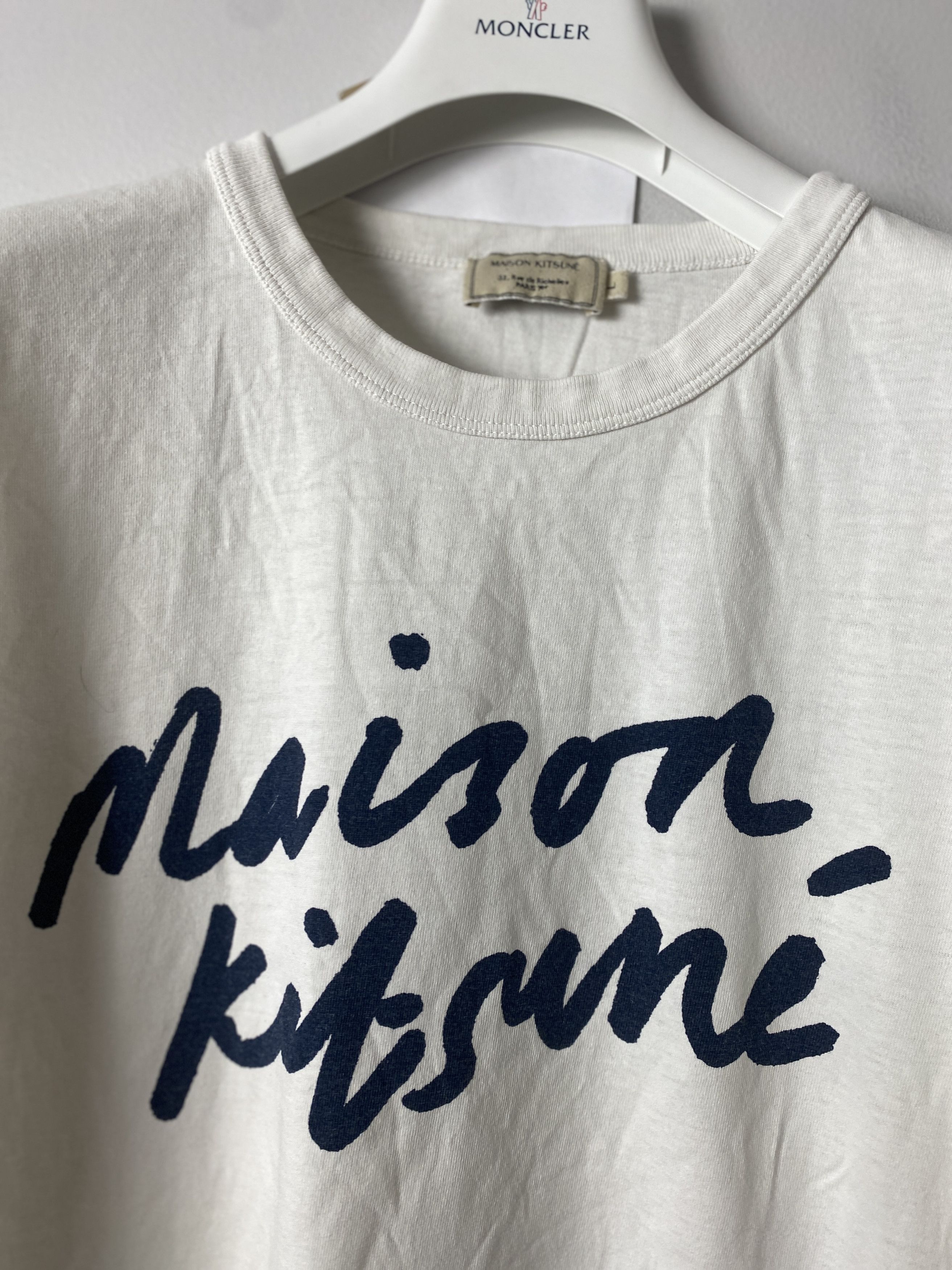 Maison Kitsune Maison Kitsune big logo printed t-shirt tee Size US L / EU 52-54 / 3 - 2 Thumbnail