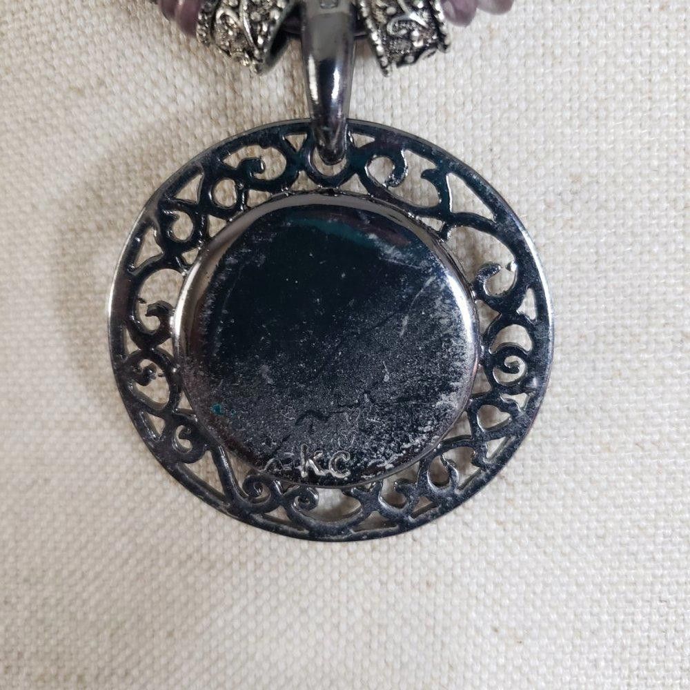 Designer Kenneth Cole Green & Gunmetal Leather Cord Necklace 18" Size ONE SIZE - 5 Thumbnail