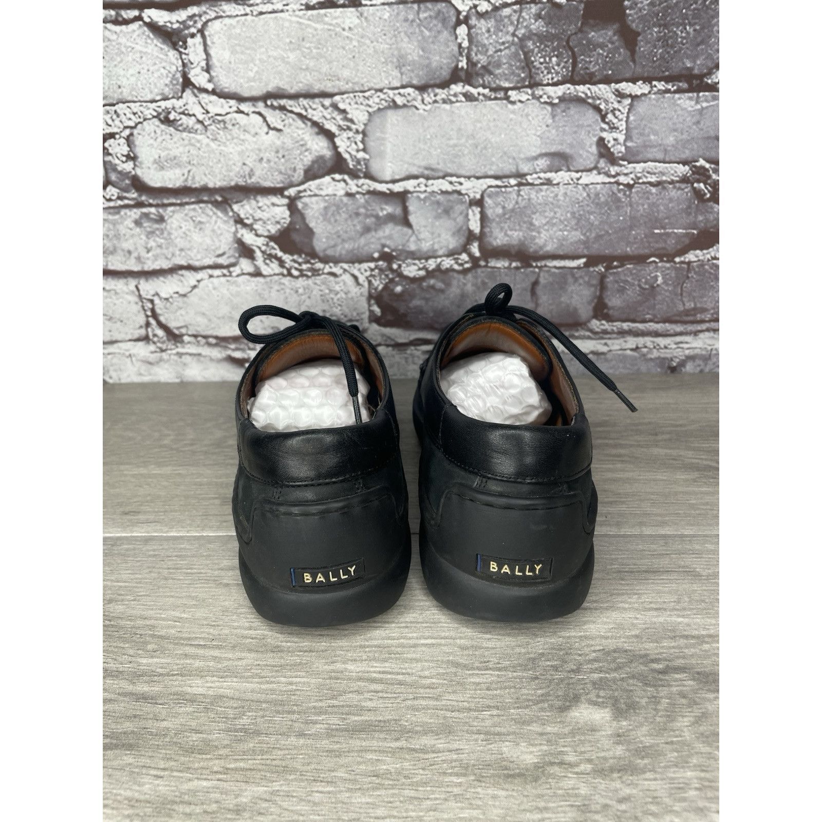 Bally Bally Grimsela Black Leather Moc Toe VTG Oxfords Shoes Women Size US 5.5 / IT 35.5 - 4 Thumbnail